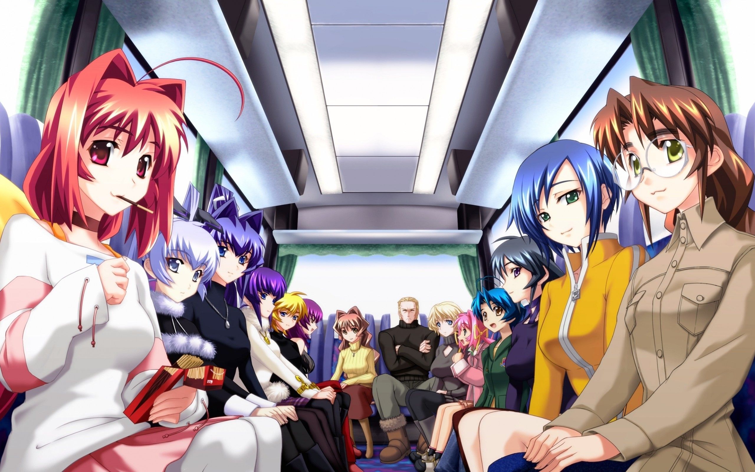 Download 2560x1600 Anime Girls, Group, Different Wallpaper