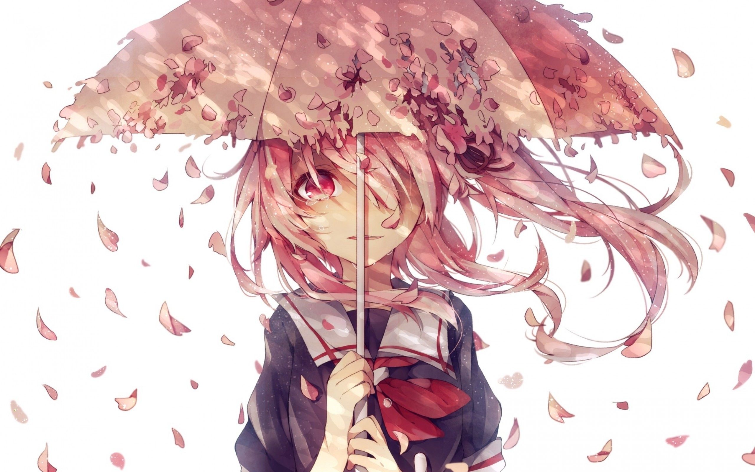 Download 2560x1600 Mirai Nikki, Yuno Gasai, Tears Wallpaper