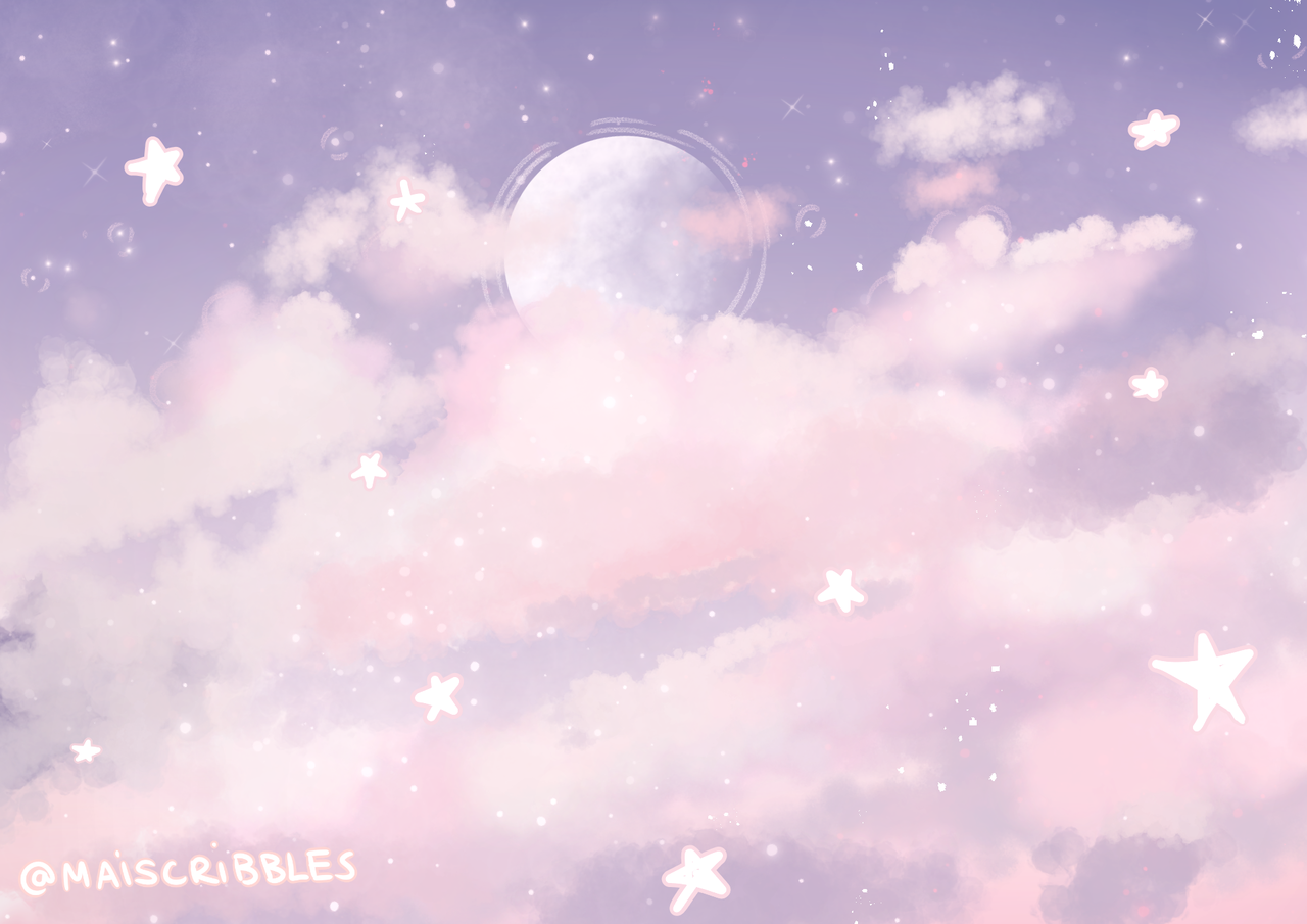 Pastel purple aesthetic wallpaper desktop anime - broways