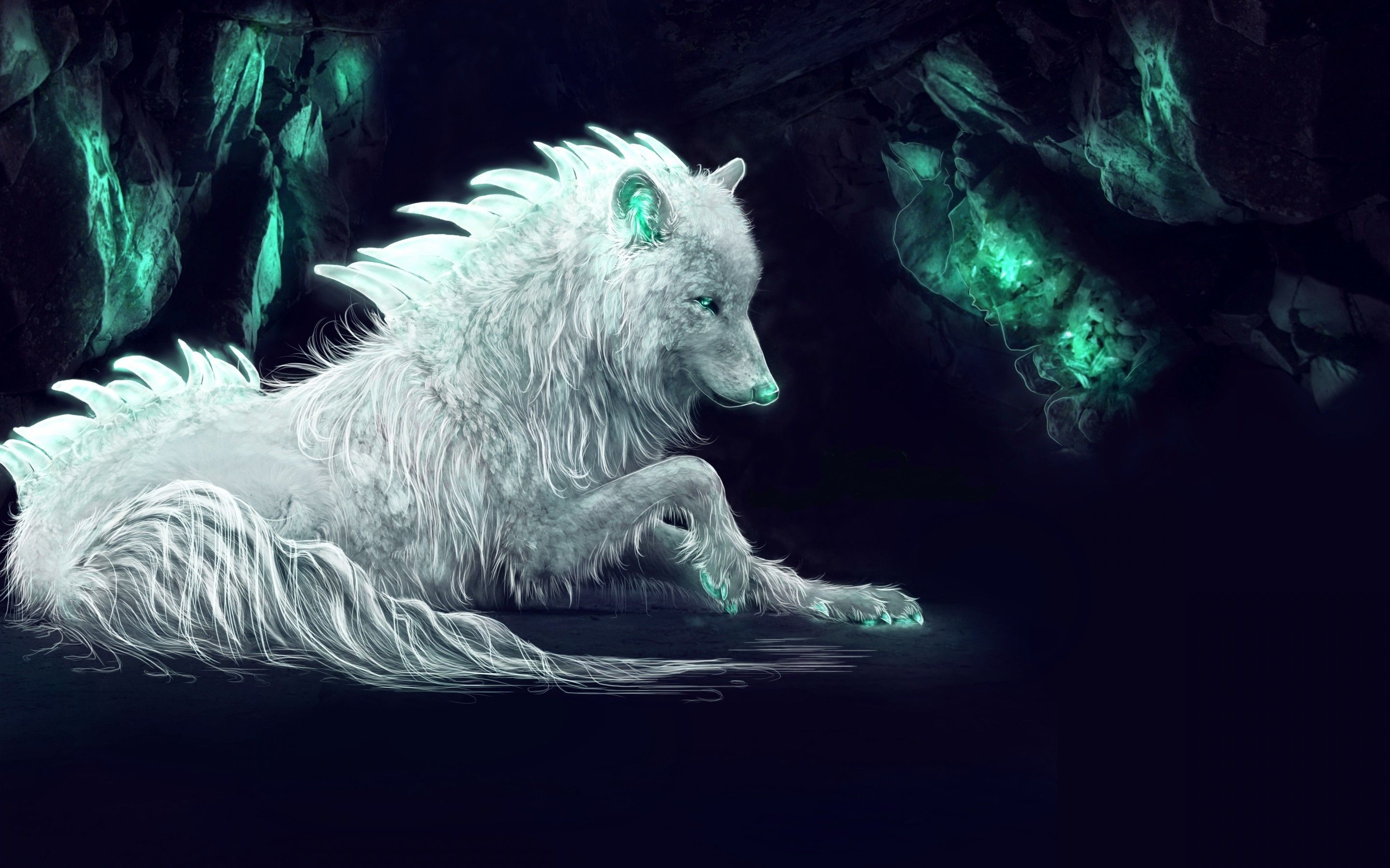 White Anime Wolf GIFs | Tenor