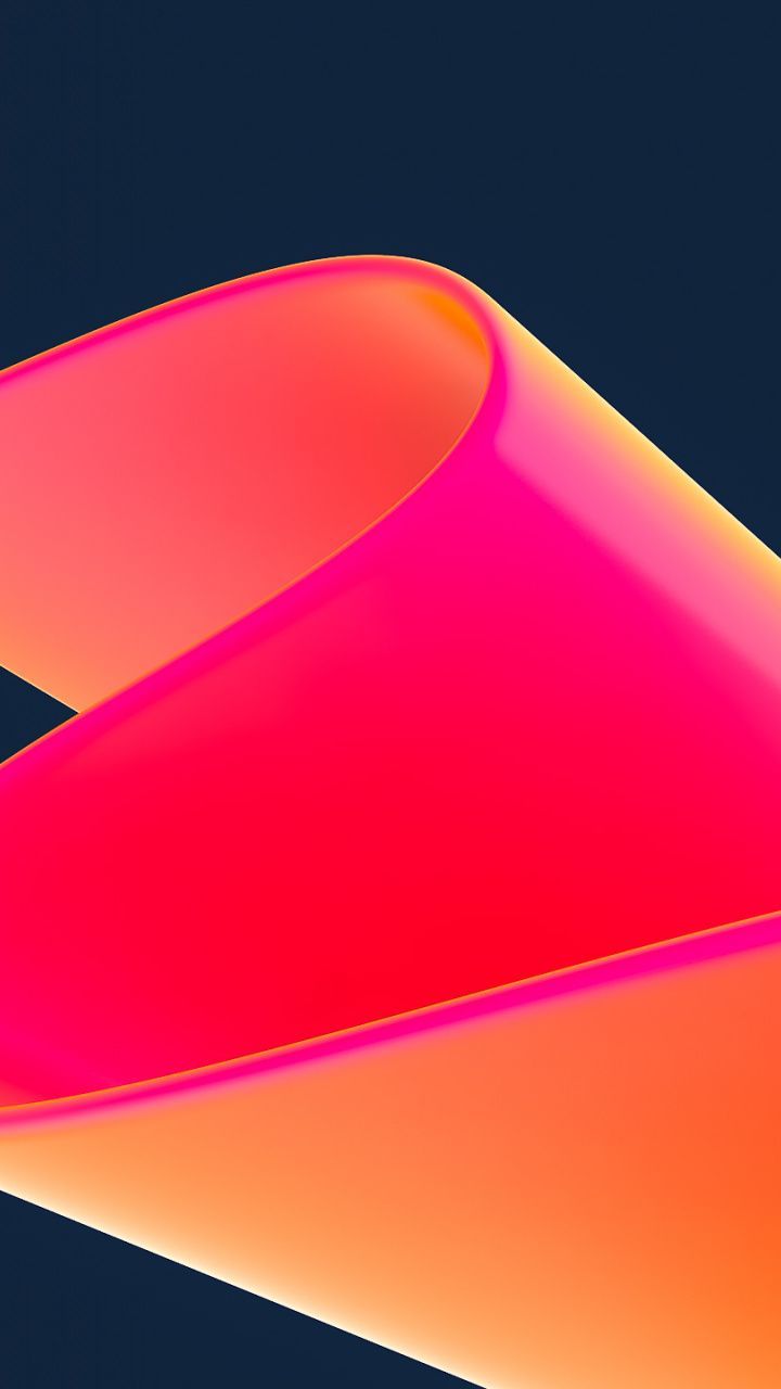Bend, Curve, Orange Pink, Abstract Wallpaper. Abstract