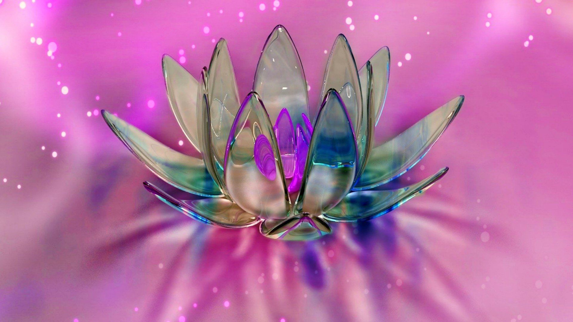 Crystal Lotus Flower HD Wallpaper. Background Imagex1080