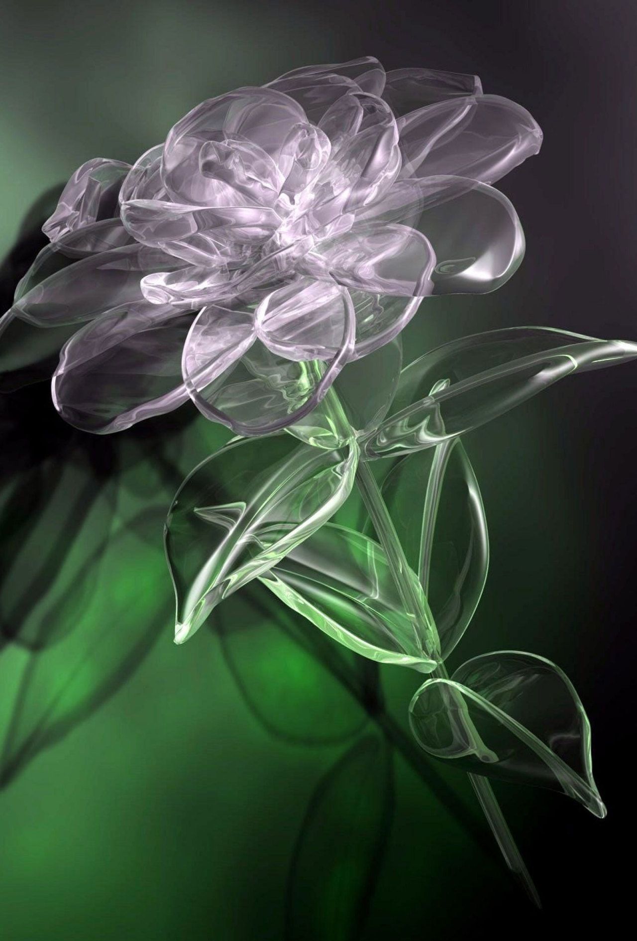 Flowers Crystals Wallpapers Wallpaper Cave