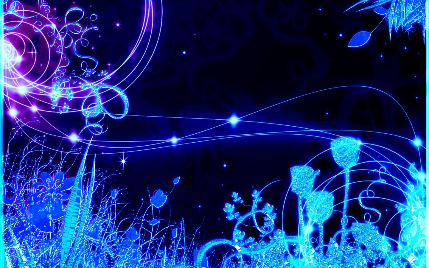 Free download Crystal flower blue wallpaper ForWallpapercom