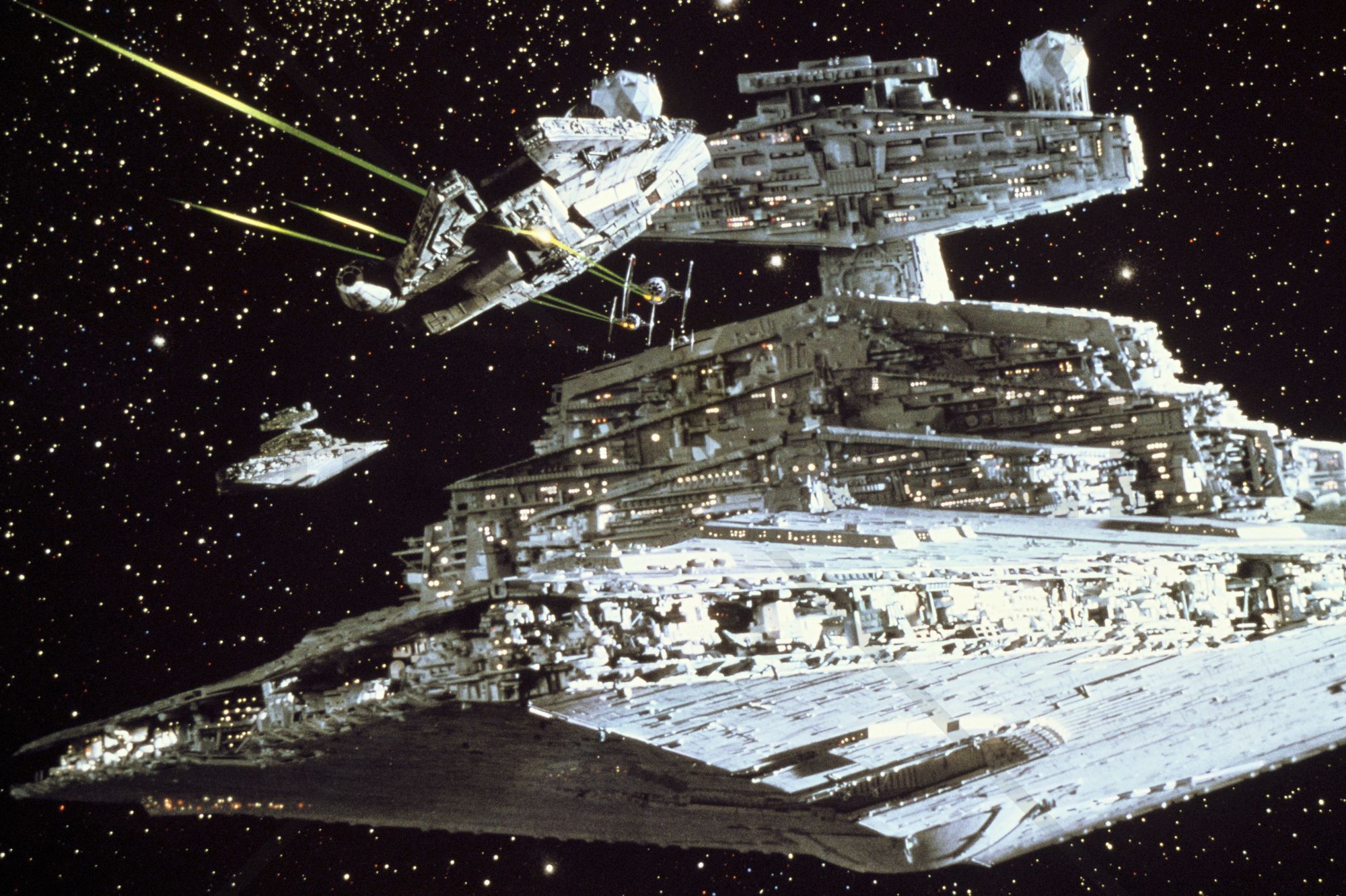 Star Wars Falcon Attack Mural & Photo