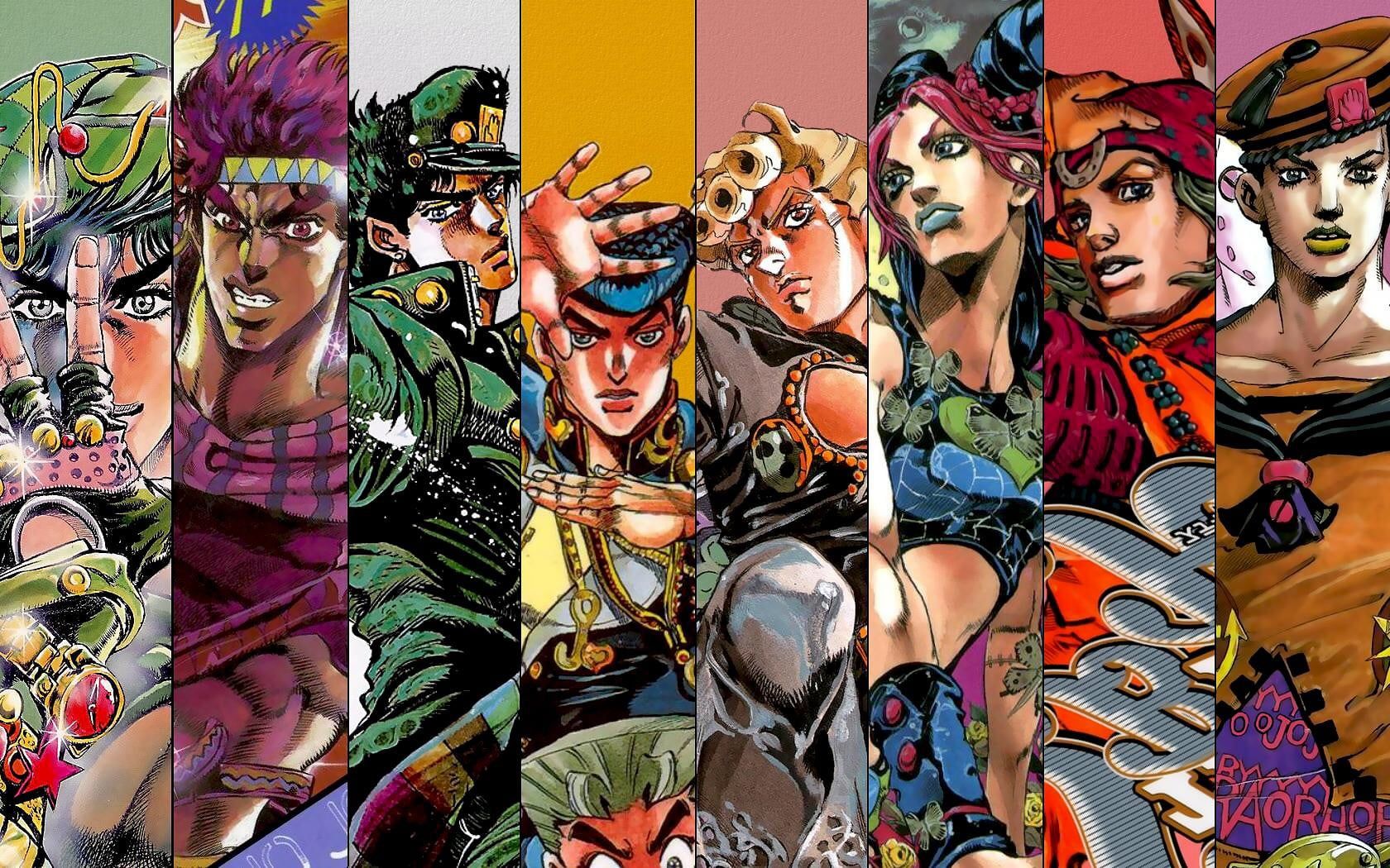 Manga characters illustration, JoJo's Bizarre Adventure, Jojo, Joestar, Johnny Joestar HD wallpaper