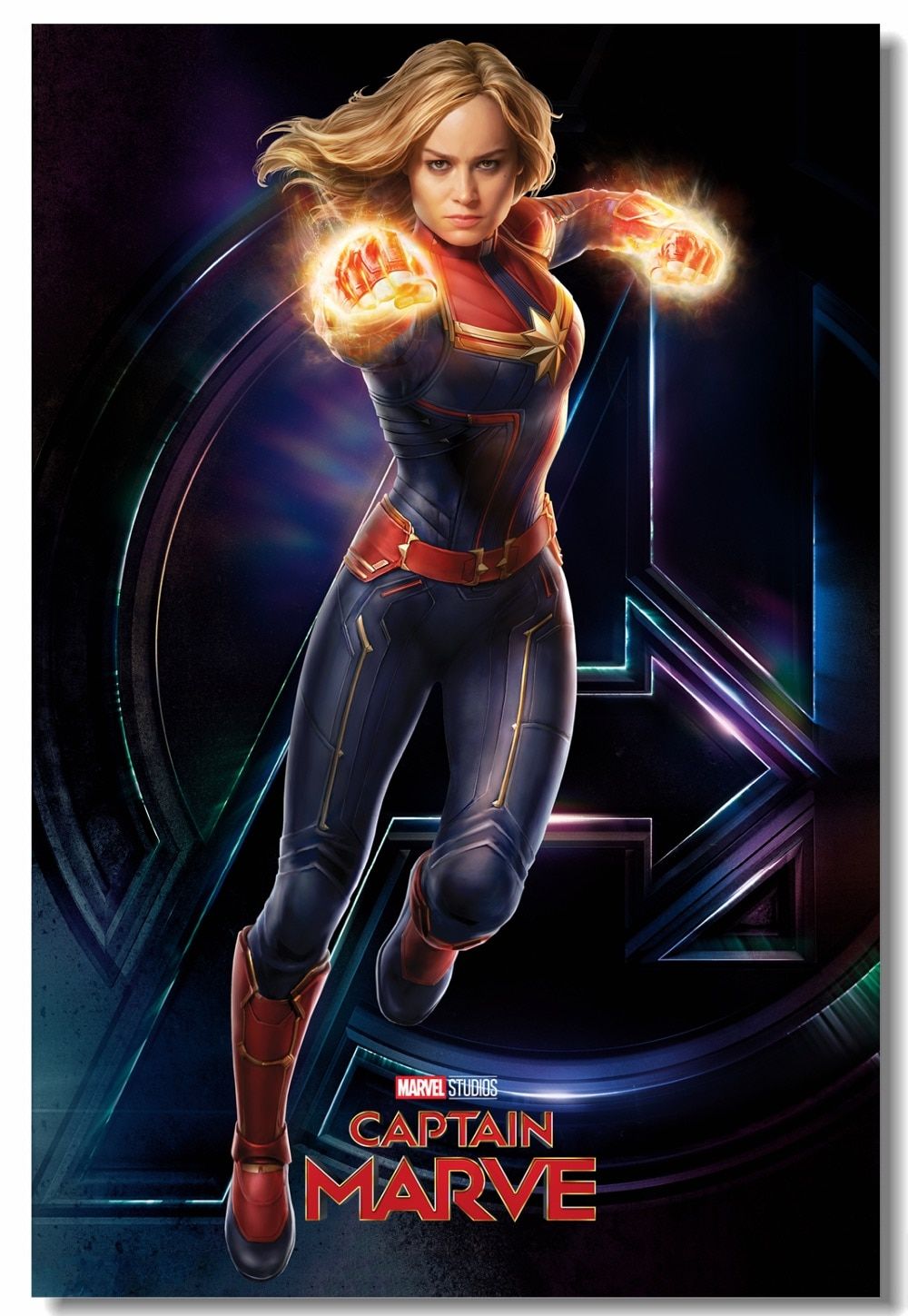 Custom Canvas Wall Decals Brie Larson Avengers End Game Poster