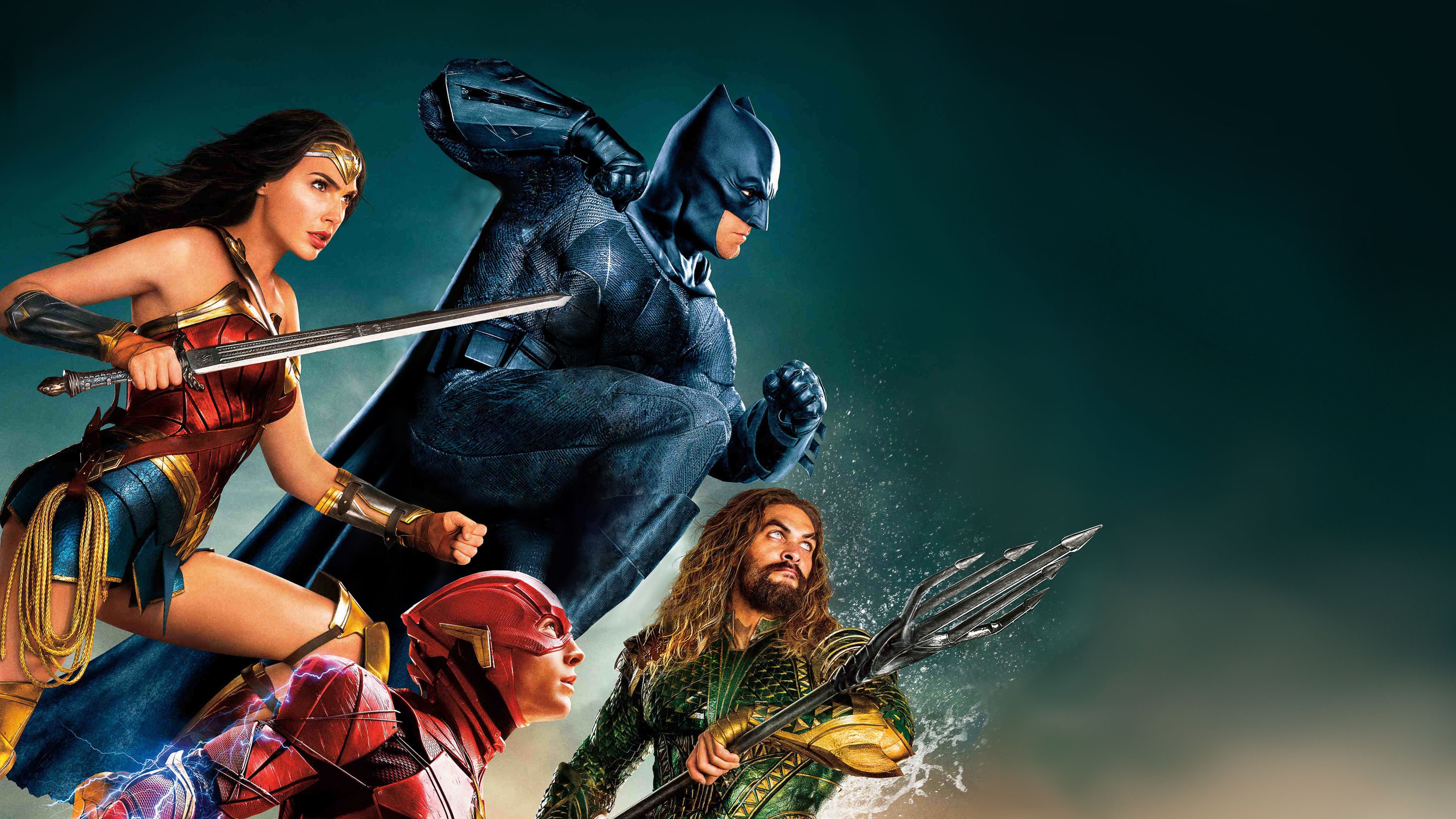 Wallpaper Justice League, Wonder Woman, Batman, The Flash, Aquaman