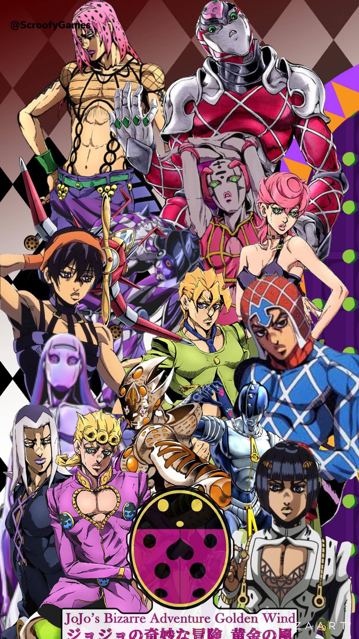 Download A Battle of Jojo Stands at their finest. Wallpaper