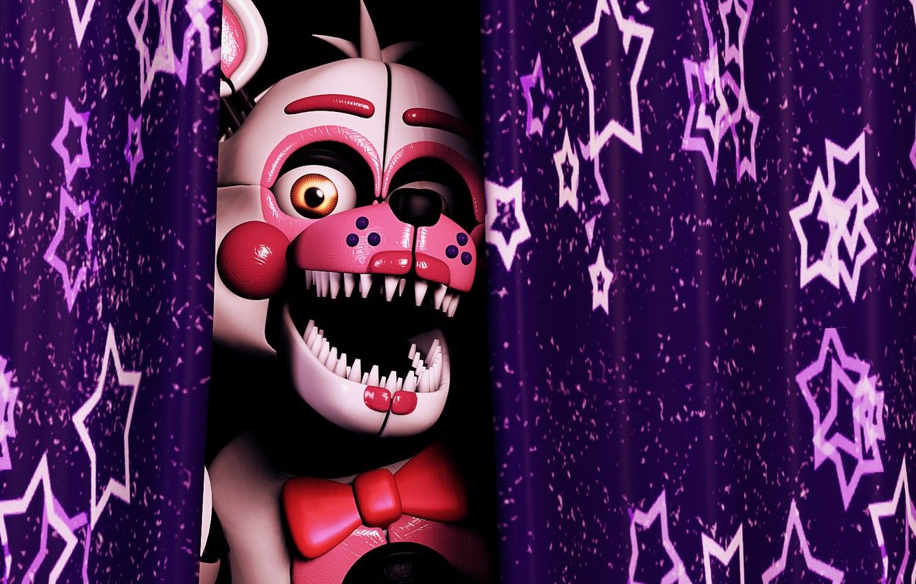 Wallpaper the game, curtain, Five Nights at Freddy's, Five nights