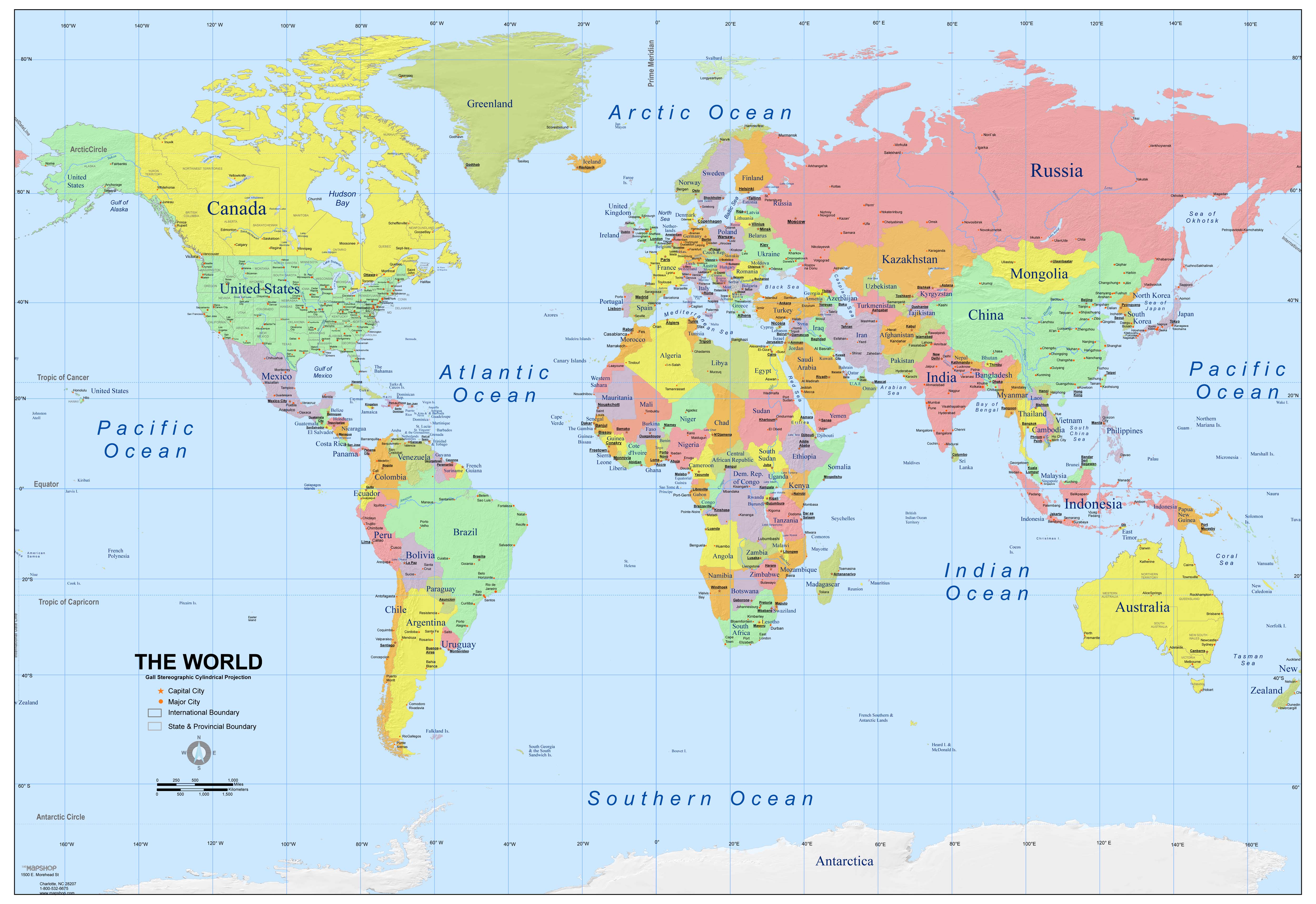 World Map With Capitals Capitals Of The World | Images and Photos finder