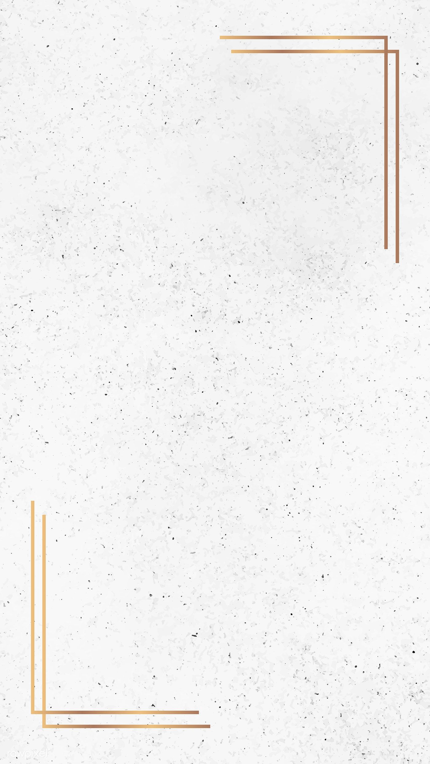 Download premium vector of Gold frame on white marble background vector. White marble background, Flower background wallpaper, Instagram wallpaper