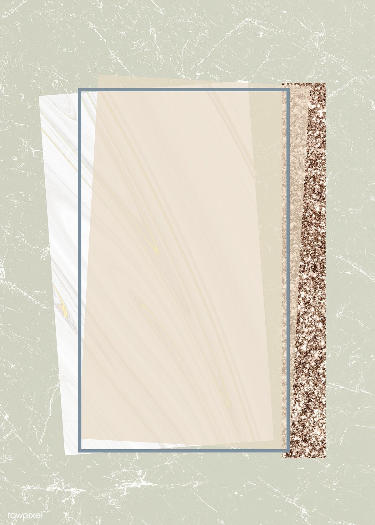Download premium illustration of Golden shimmering rectangle frame