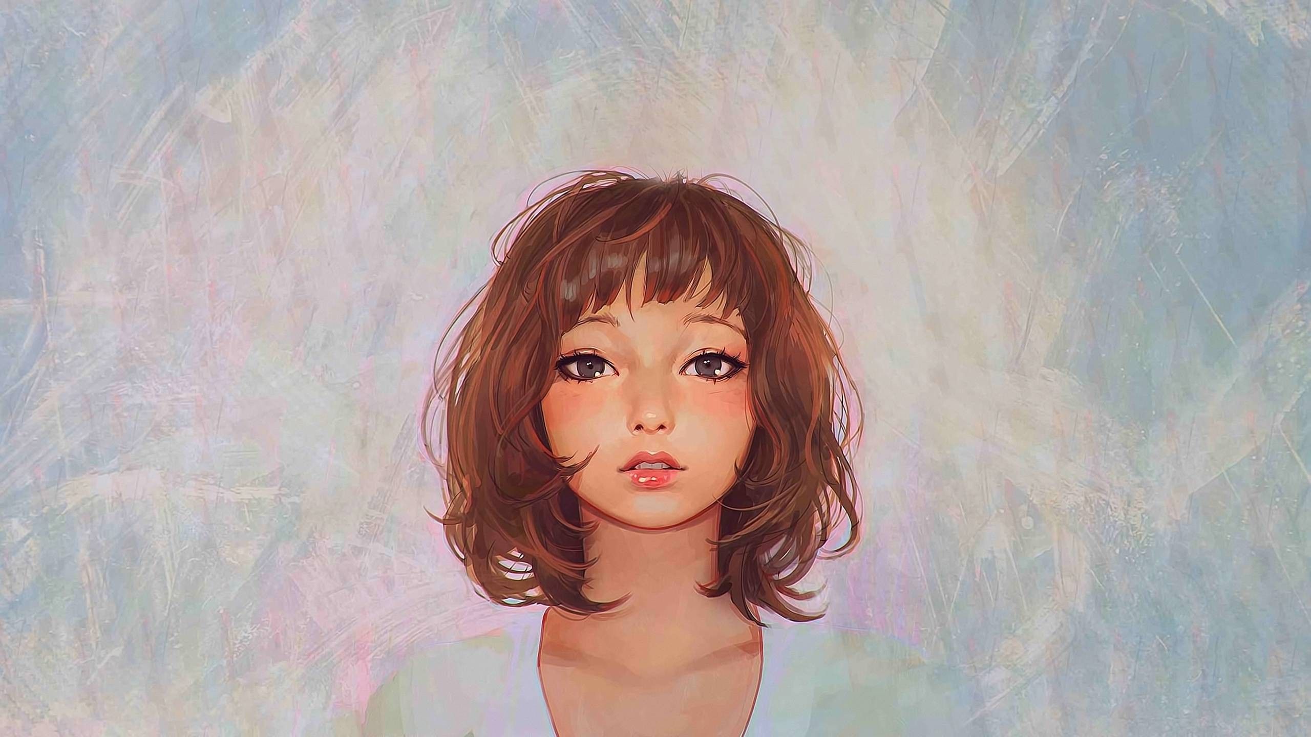 #drawing, #women, #artwork, #eyes, #face, #looking at