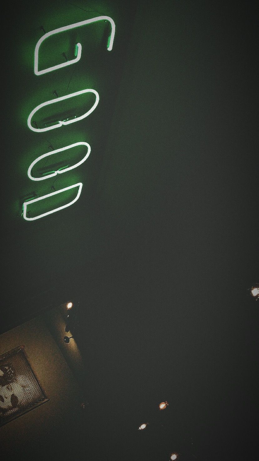 Neon Signs. Dark green aesthetic, Neon