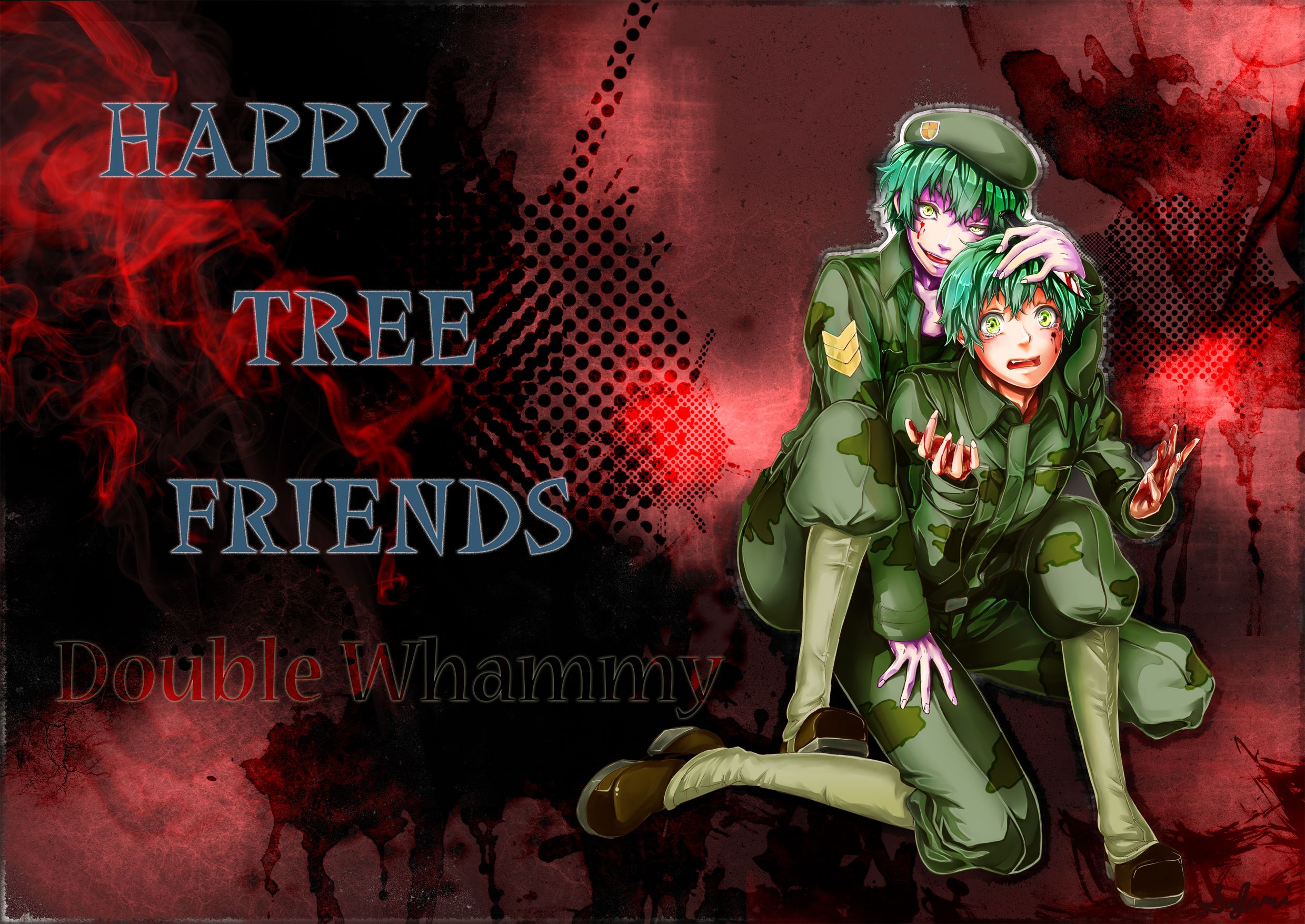 Happy Tree Friends Flippy x Splendid | Phim hoạt hình, Ý tưởng vẽ, Hoạt hình