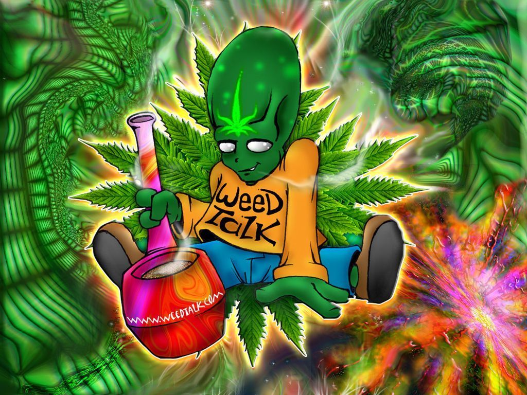 Green Slime cannabis robot cartoon 3664384 Vector Art at Vecteezy
