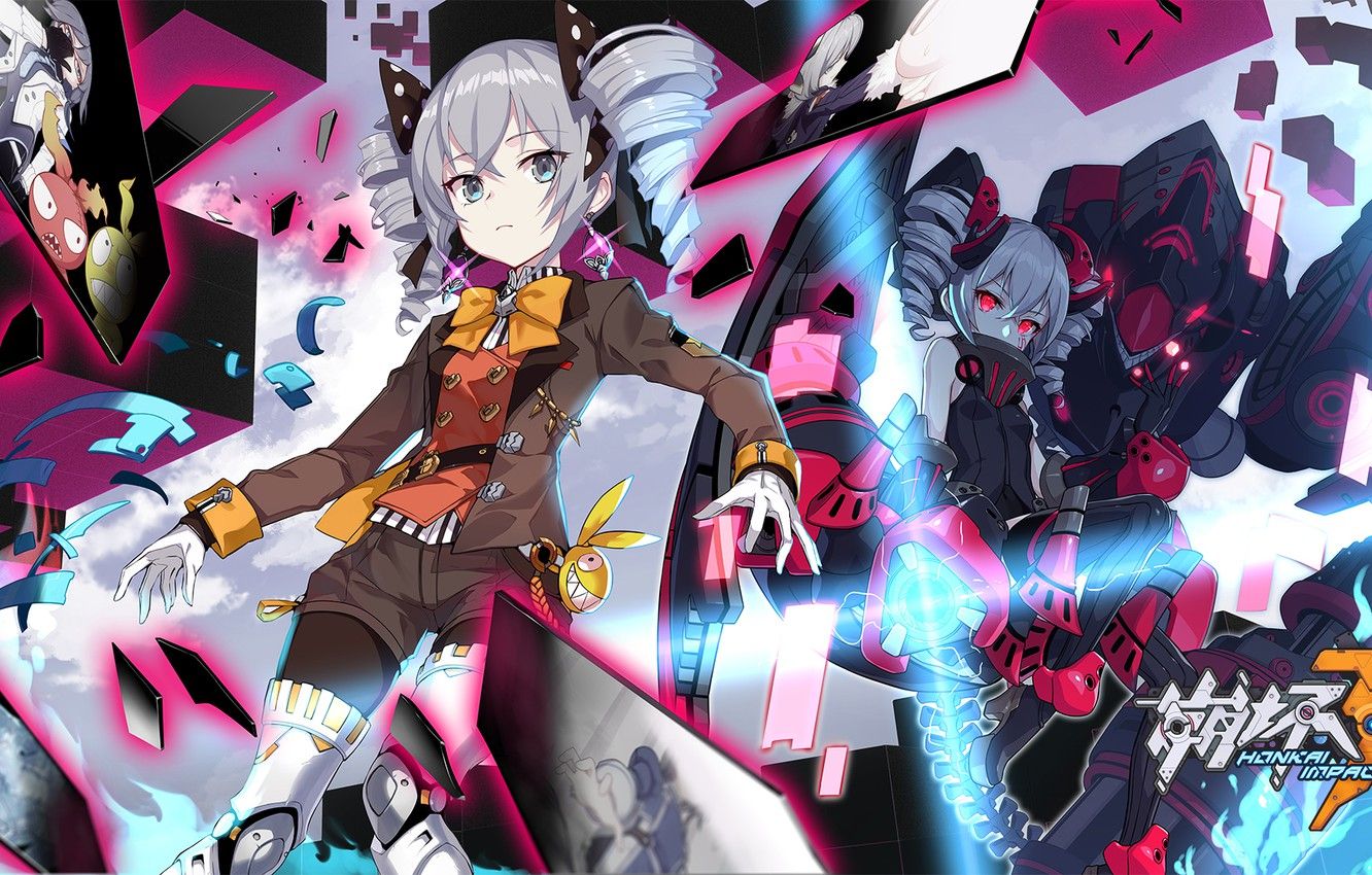 Wallpaper collage, the game, robot, anime, girl, Honkai Impact 3rd