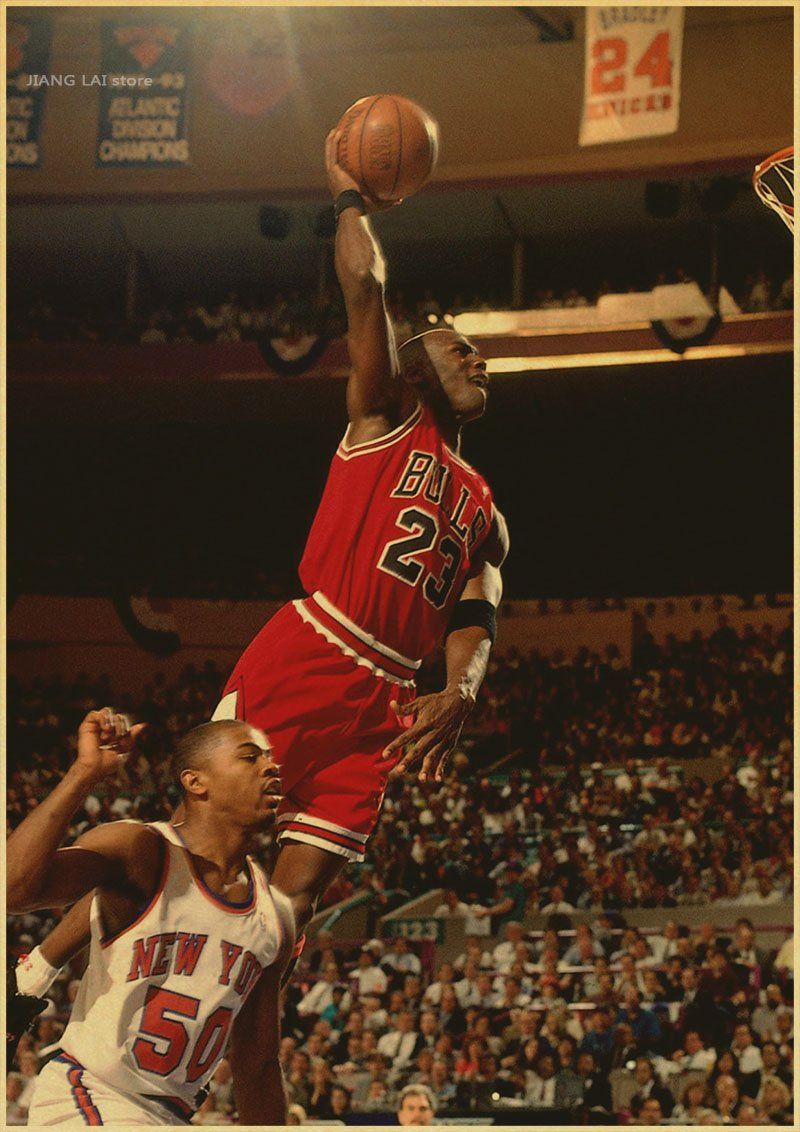 Retro poster Michael Jordan Vintage Sports Poster WallPaper Bar