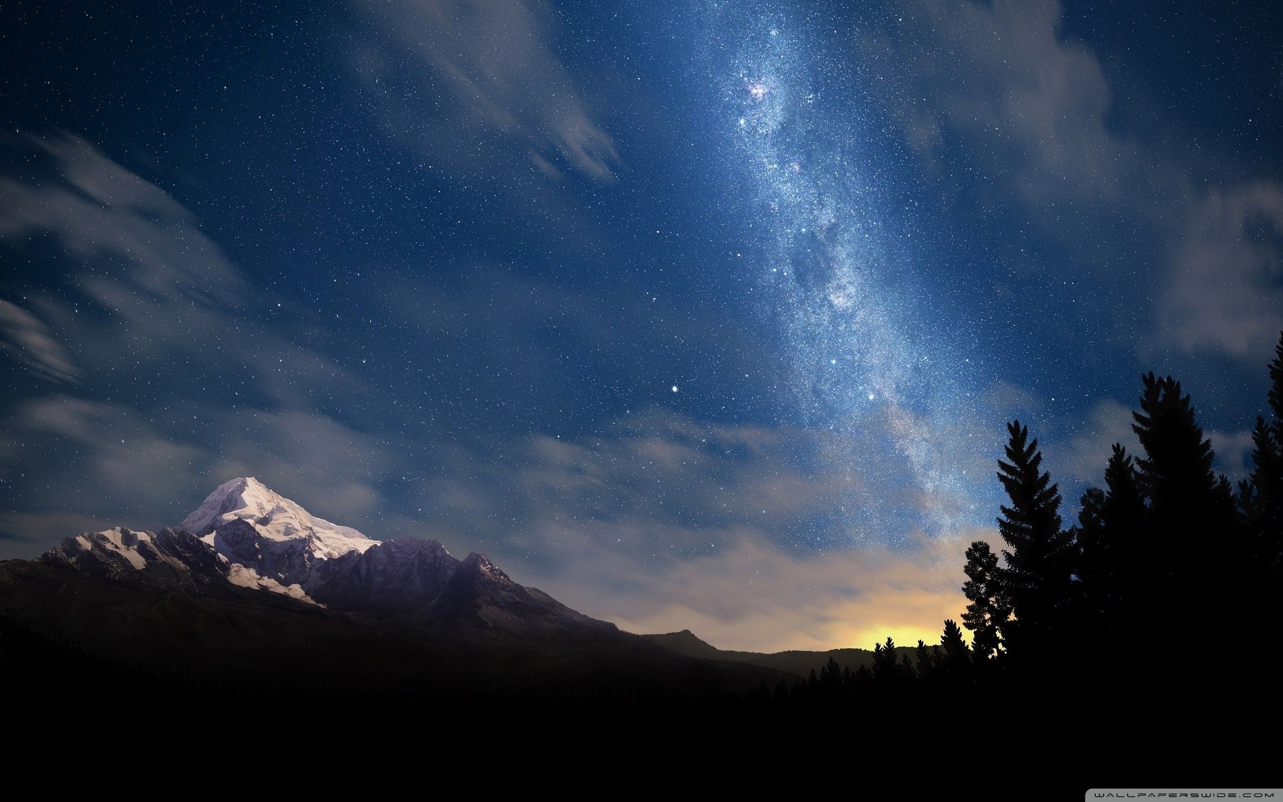 Starry Night Sky Desktop Wallpaper