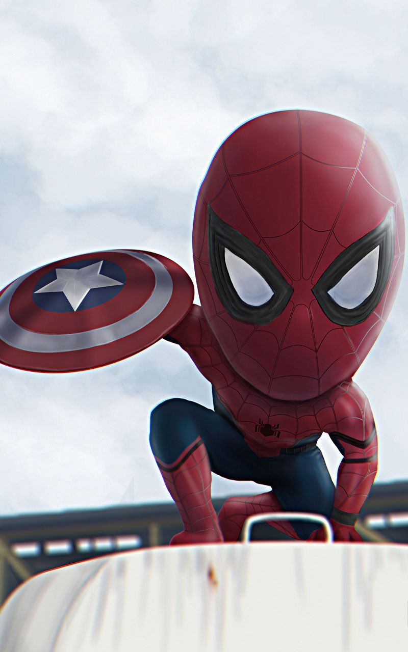 Spiderman Wallpaper 4k. Marvel animation, Spiderman, Chibi marvel