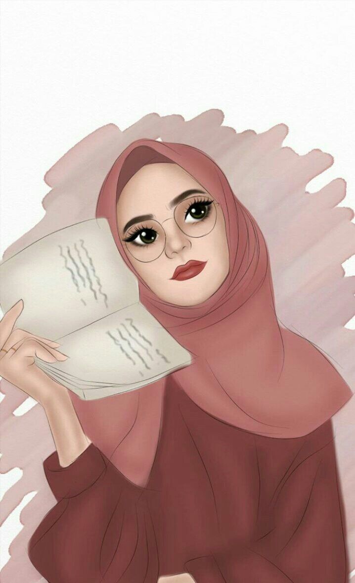 drawing #hijab #hijabart #zoemoon. Seni islamis, Gambar