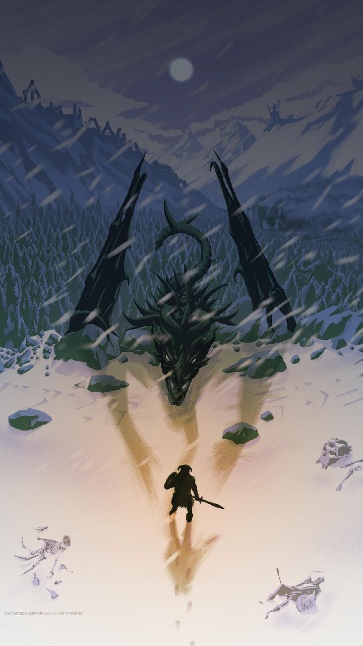 Skyrim Minimalist Wallpapers - Wallpaper Cave