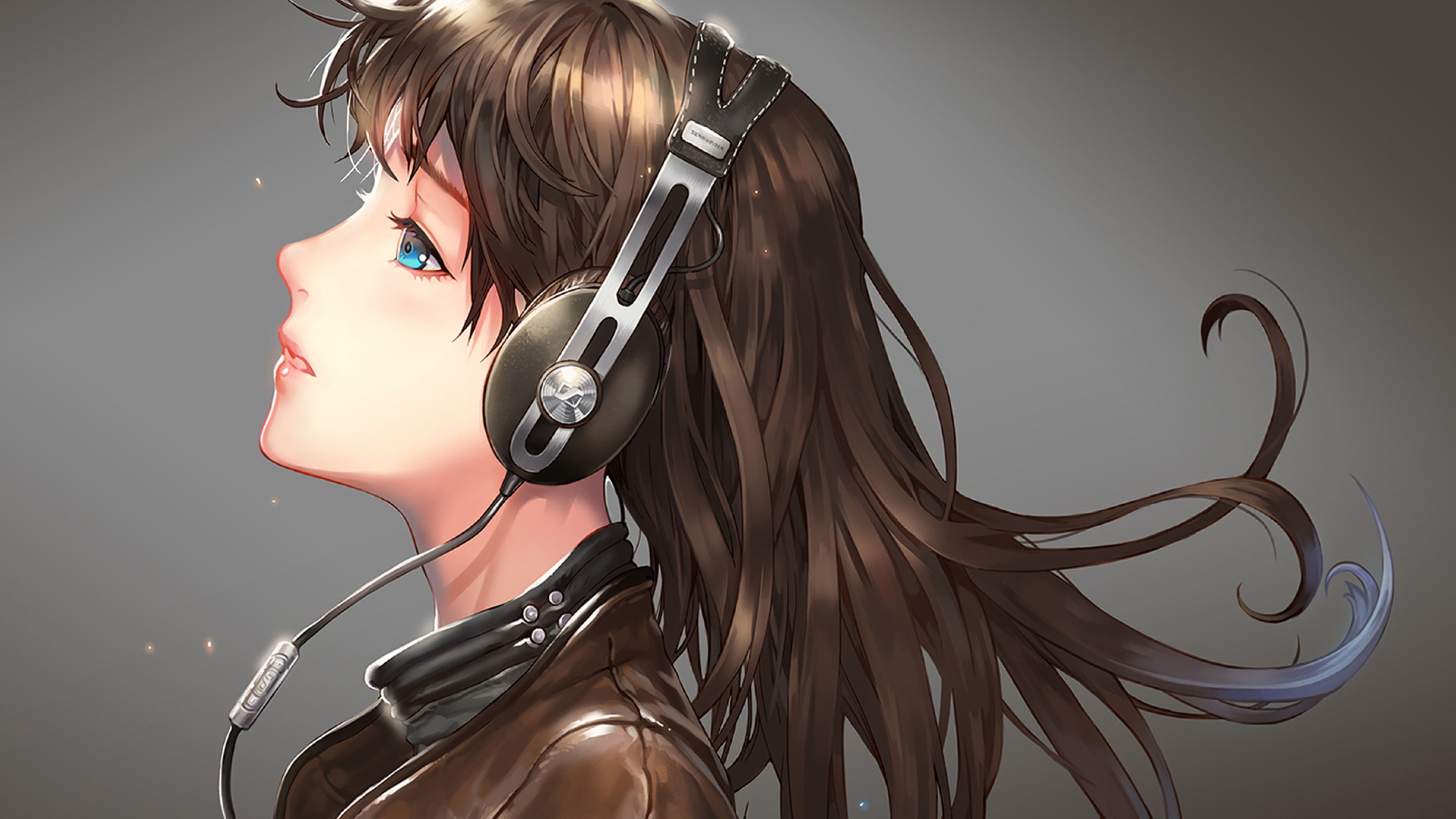 3840x2160 girl, headphones, profile 4K Wallpaper, HD Anime 4K Wallpapers, Image, Photos and Backgrounds