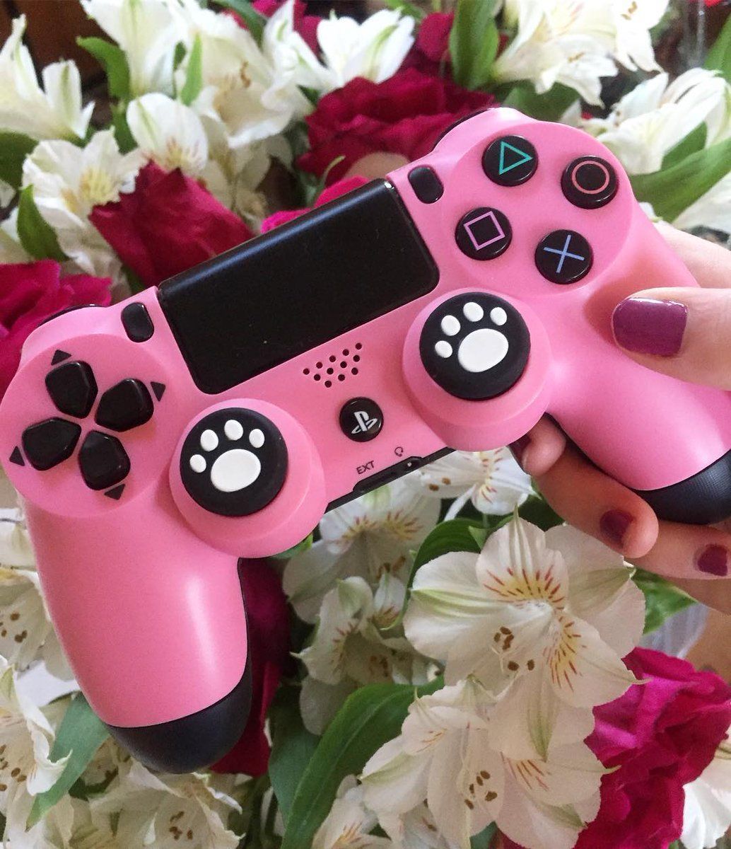 girl gamer pink ps4 controller: I hope you have a fun and stress free weekend!. Gamer room, Gamer girl, Pink games