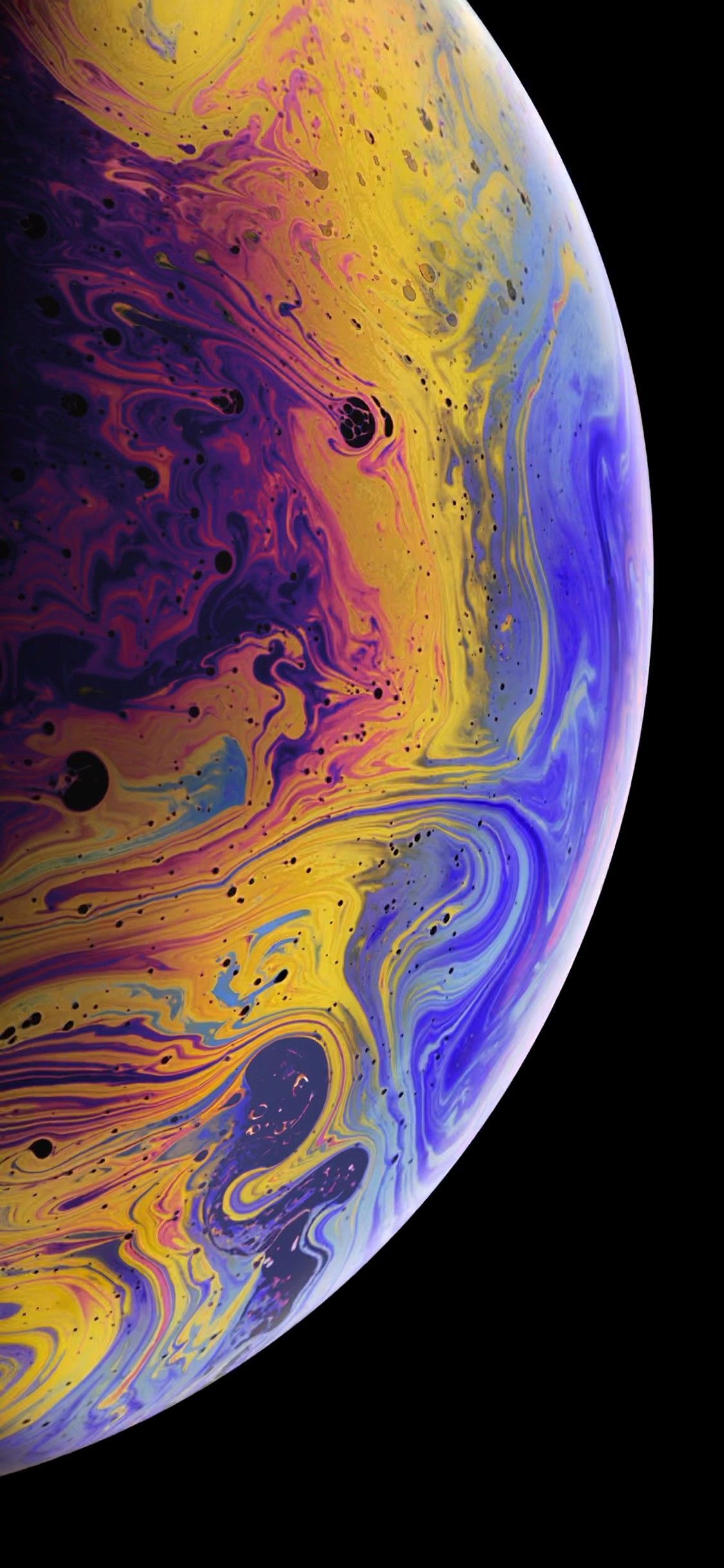 HD wallpaper Earth Planet Bubble Gray iPhone XR iOS 12 Stock HD   Wallpaper Flare