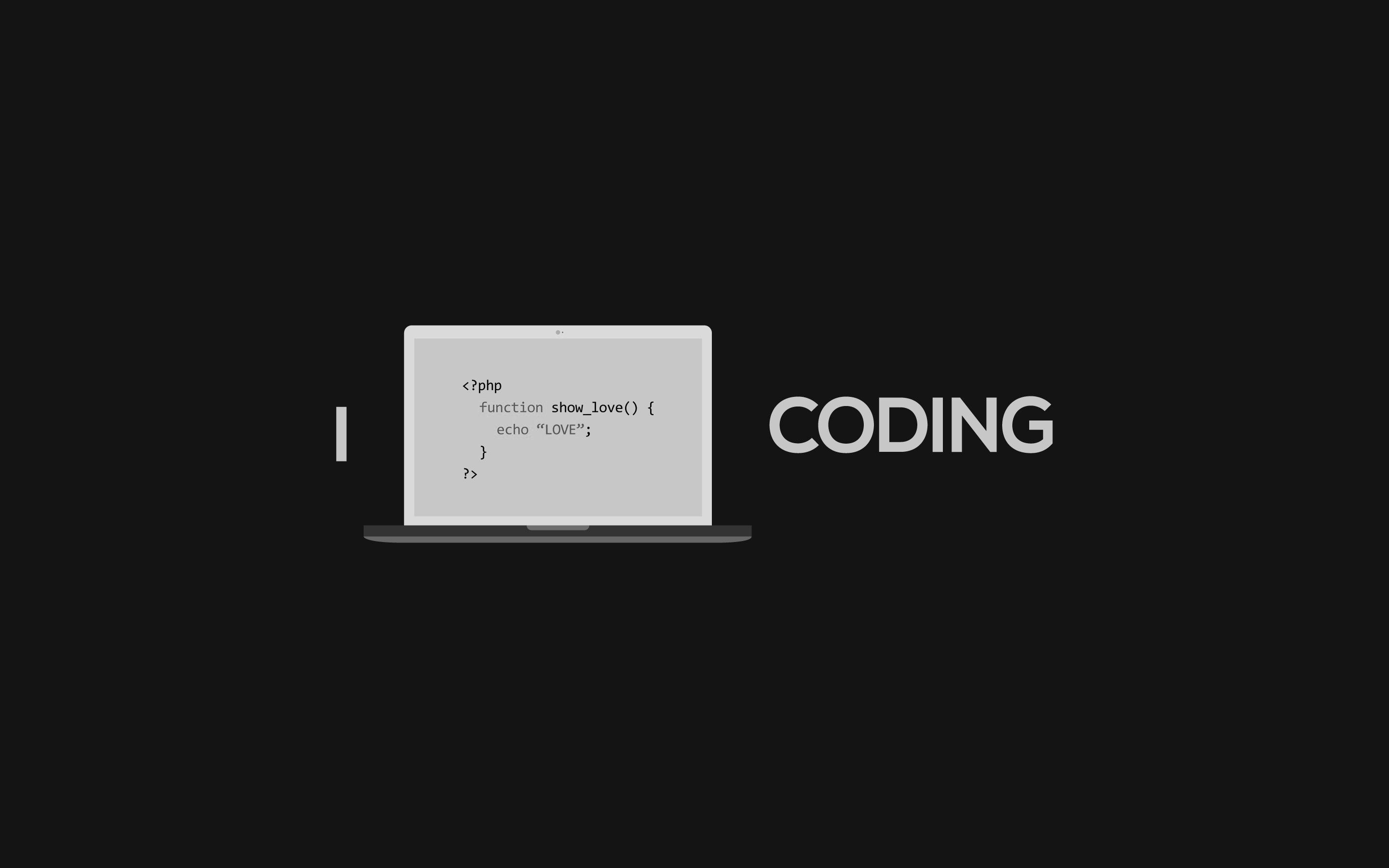 Made a minimalistic wallpaper for Developers / Programmers [1920x1080] :  wallpaper
