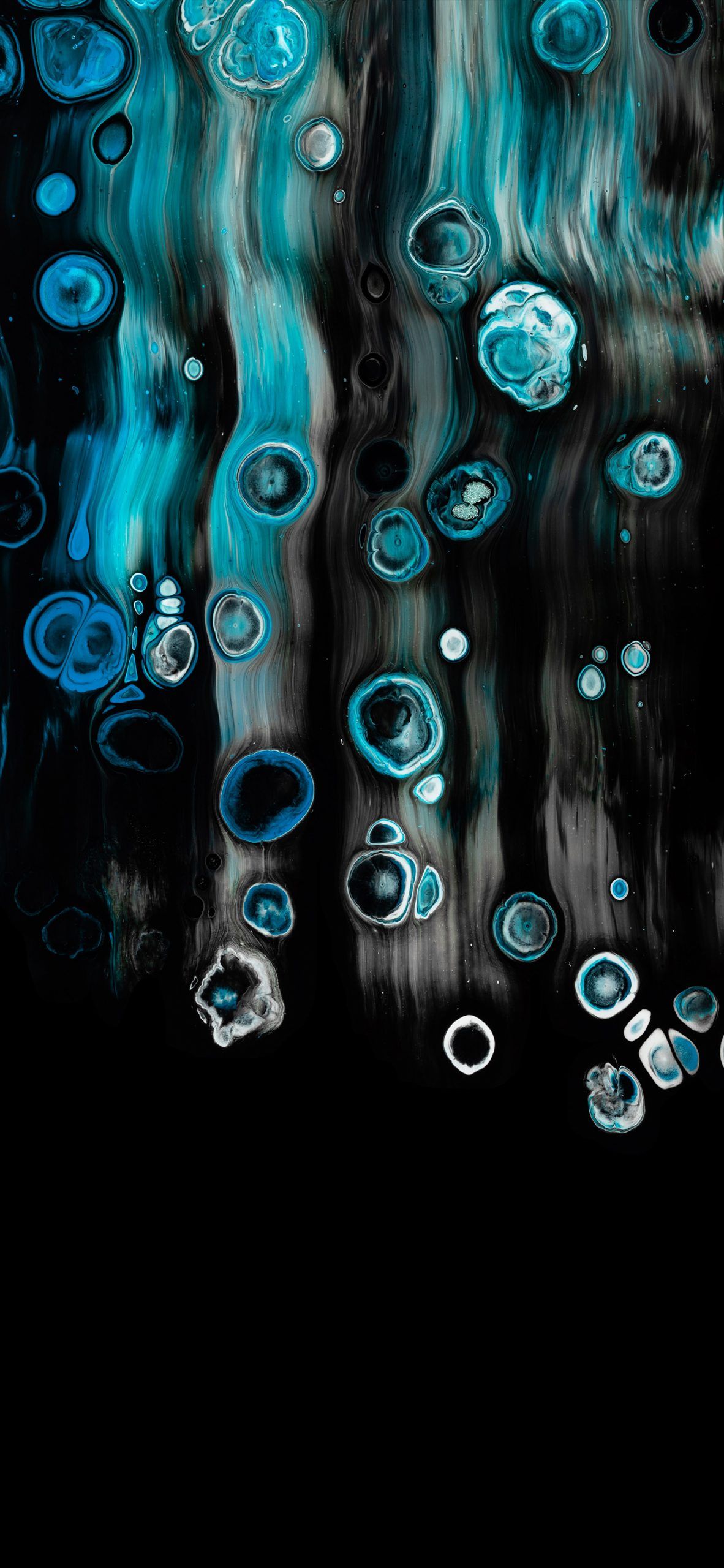 Blue abstract fluid pattern Amoled Wallpaper