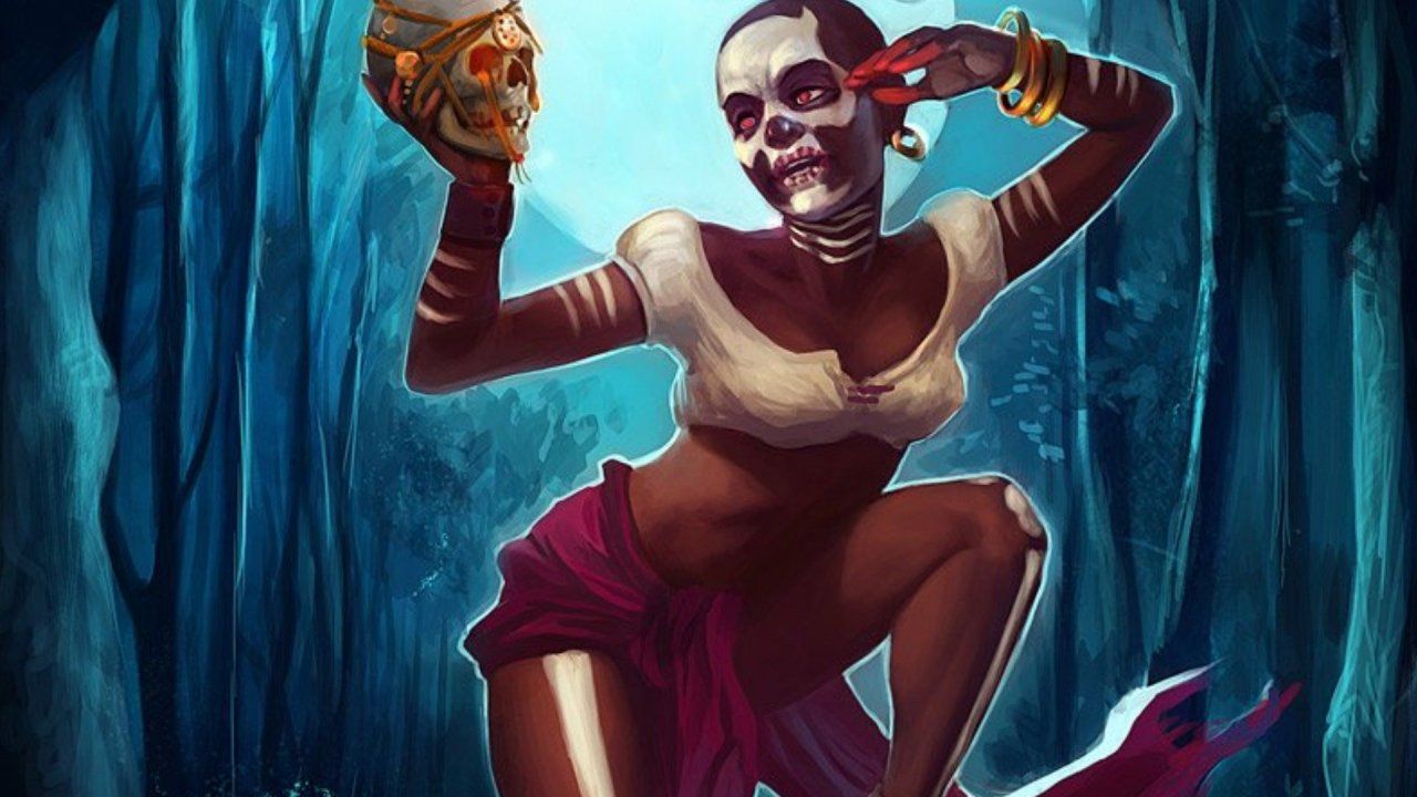 Moon, Windows Desktop Image, Skull, Voodoo, horror, HD Artworks