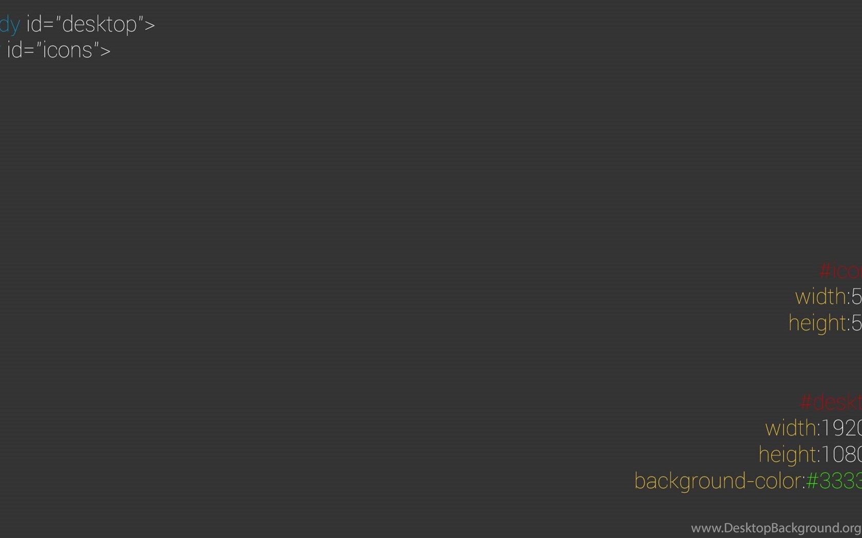 V2]Minimalist, Highlighted HTML CSS Code Style [1920x1080