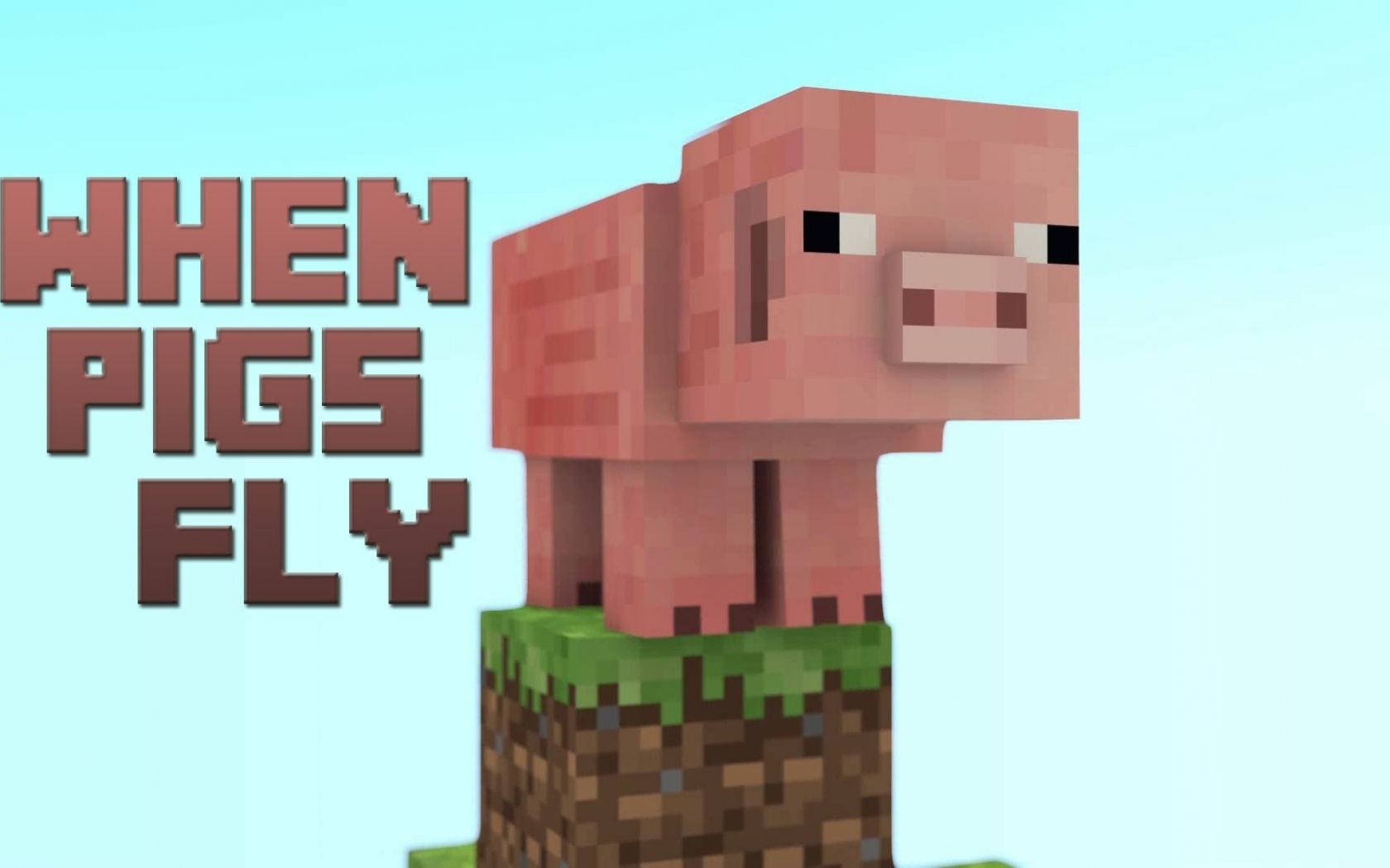 Free download When Pigs Fly Minecraft [1920x1080] for your Desktop