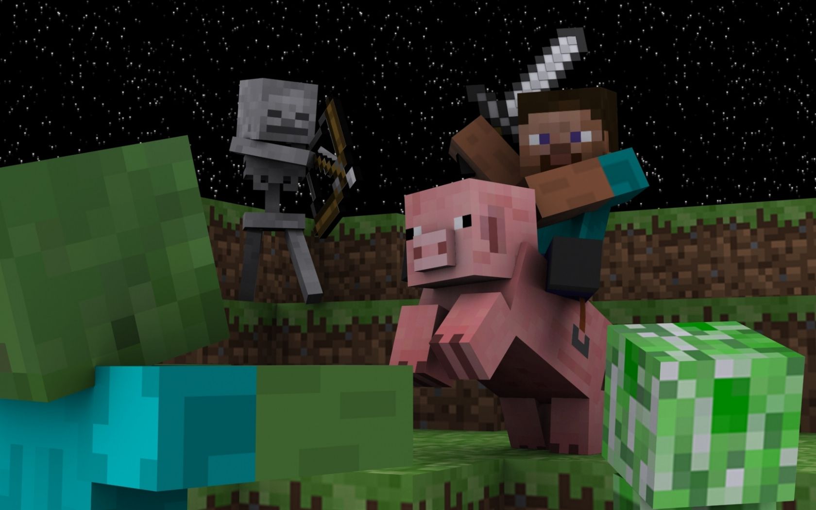 Free download Minecraft Pig Wallpaper Pig ride wallpaper pig ride