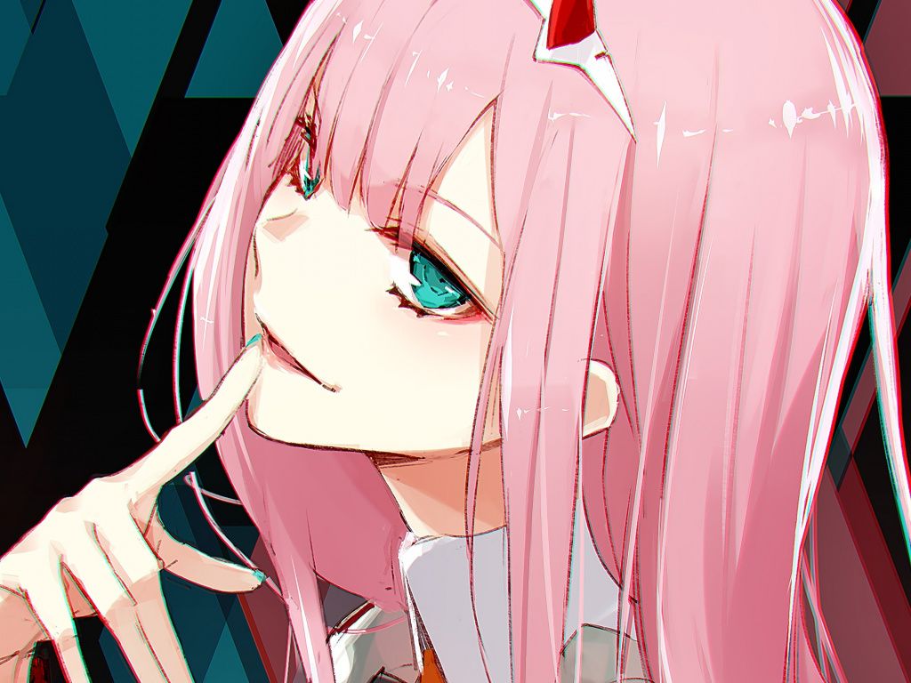 Free download Desktop Wallpaper Green Eyes Long Pink Hair Anime