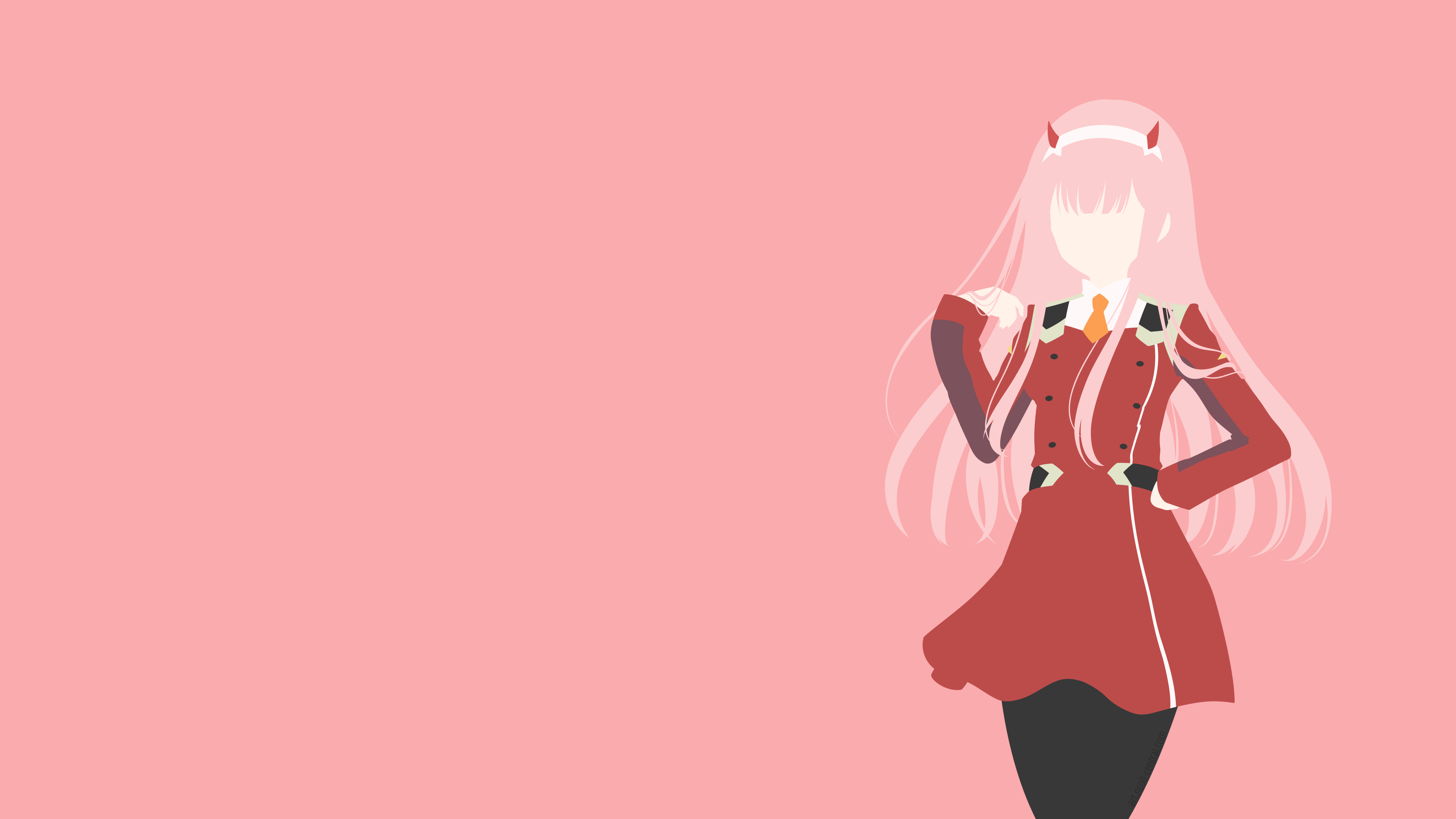 pink hair, Darling in the FranXX, Zero Two Darling in the FranXX