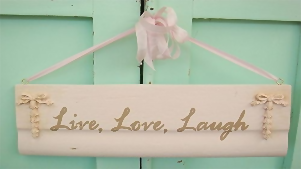 Free download Pastel Live Love Laugh Wallpaper