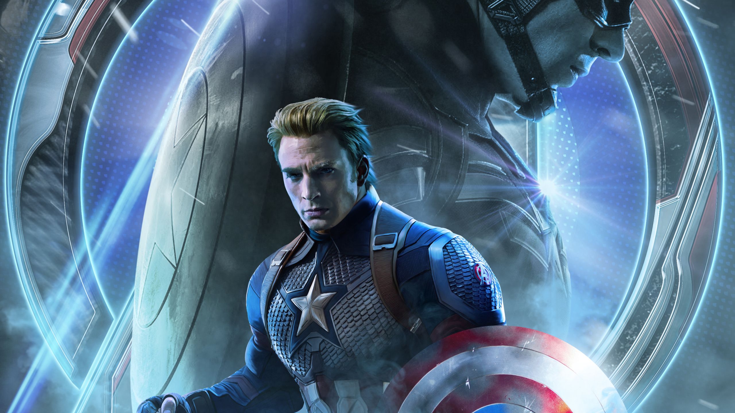 Avengers Endgame Captain America Poster Art 1440P