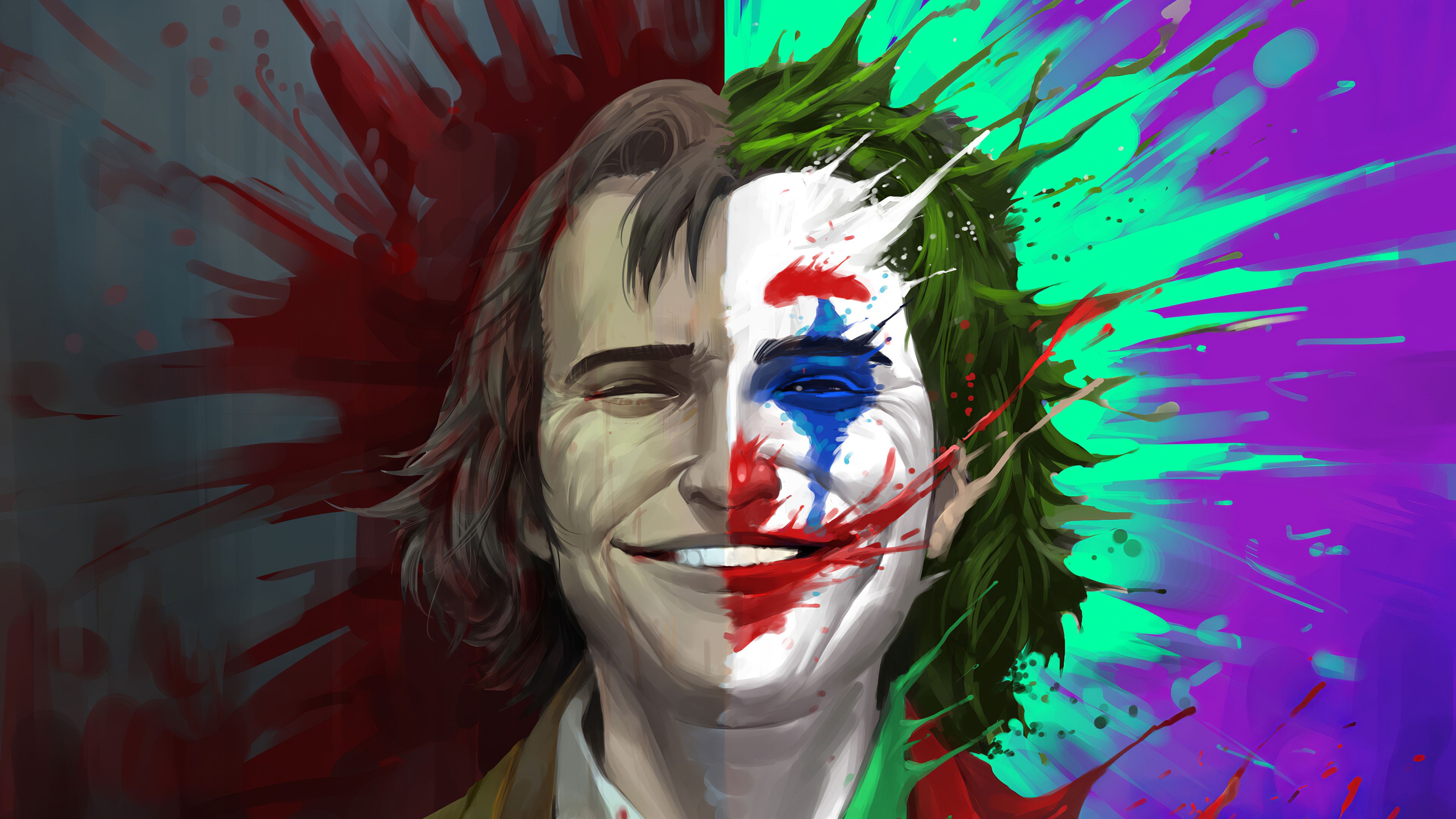 Wallpaper 4k Arthur Fleck Vs Joker 2019 movies wallpaper, 4k