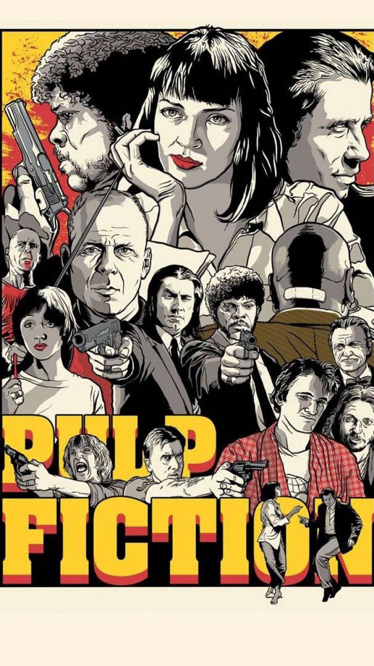 Pulp Fiction iPhone Wallpaper. Movie art, Film art, Fiction movies