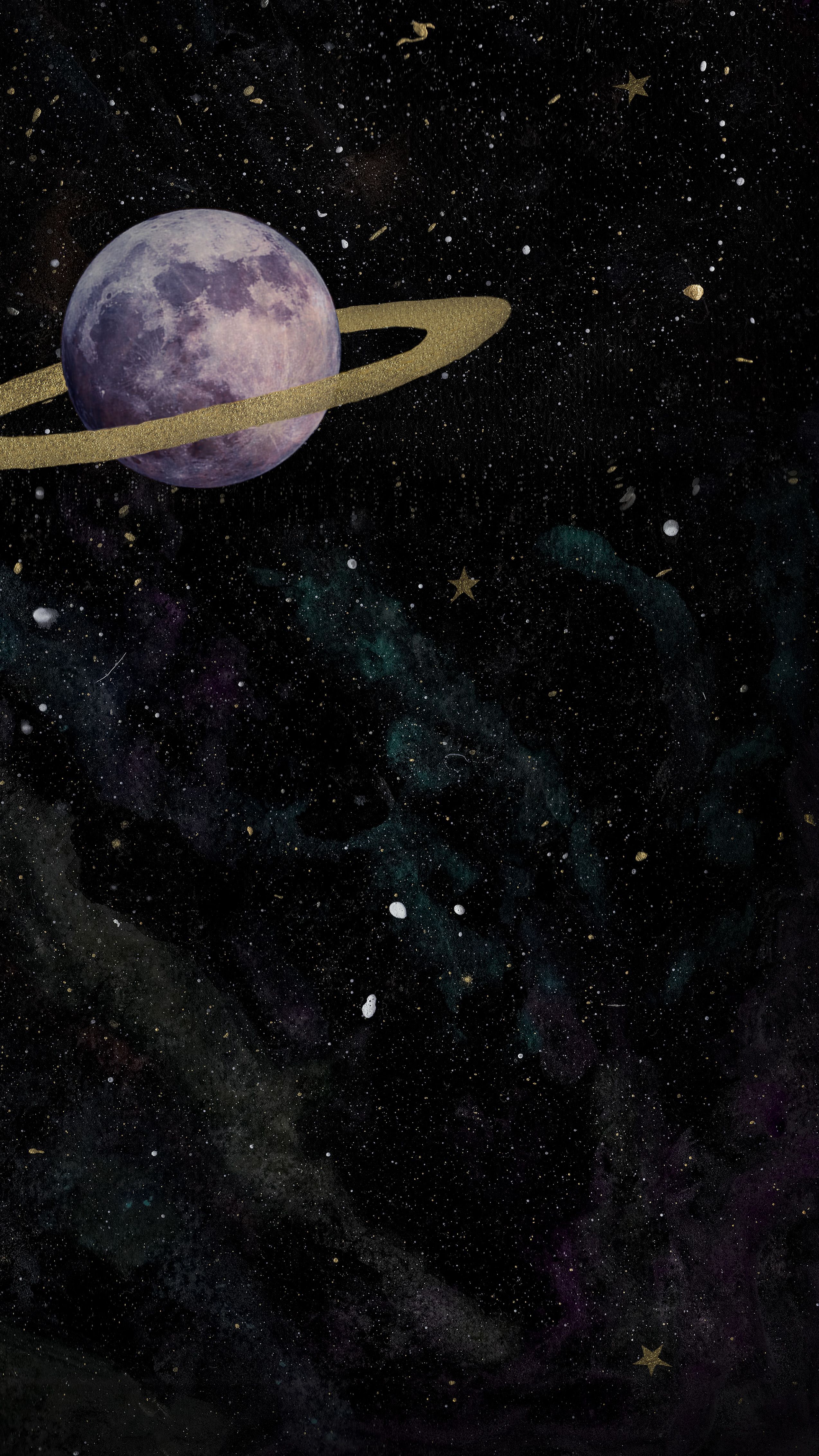 StarChildArtStudio. Black aesthetic wallpaper, Dark wallpaper iphone, Space phone wallpaper