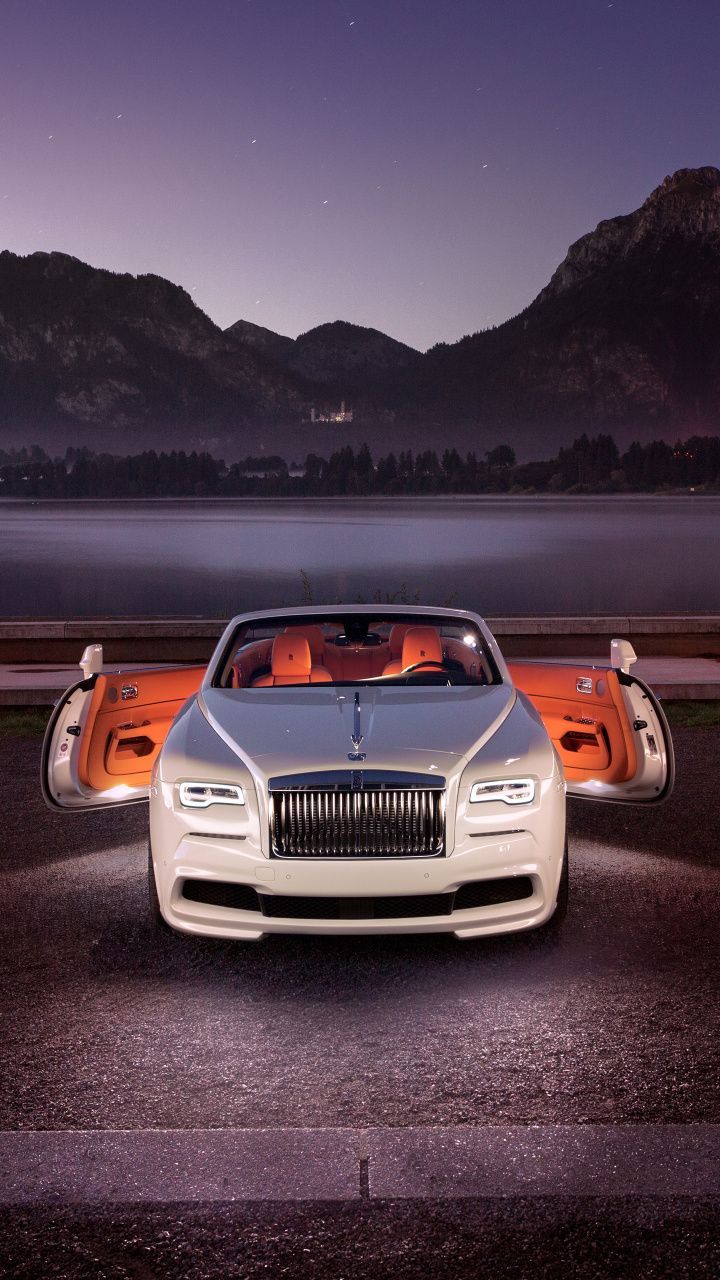 Magnificent Wallpaper White, Rolls Royce Dawn, Front, 2018