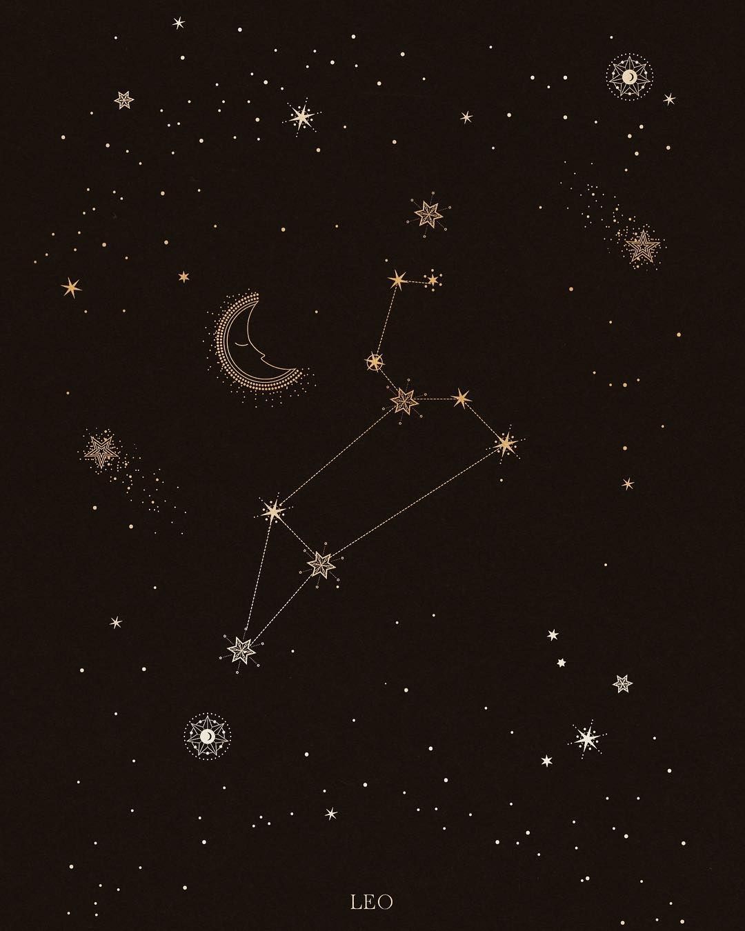 Aesthetic. Leo constellation