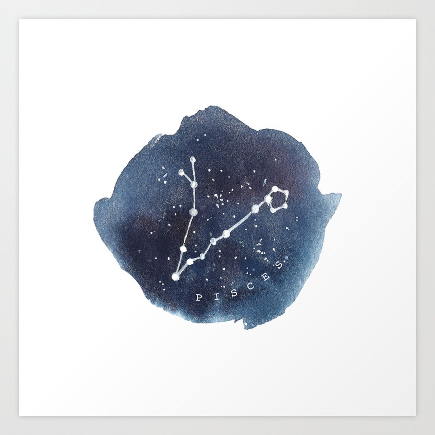pisces constellation zodiac Art Print
