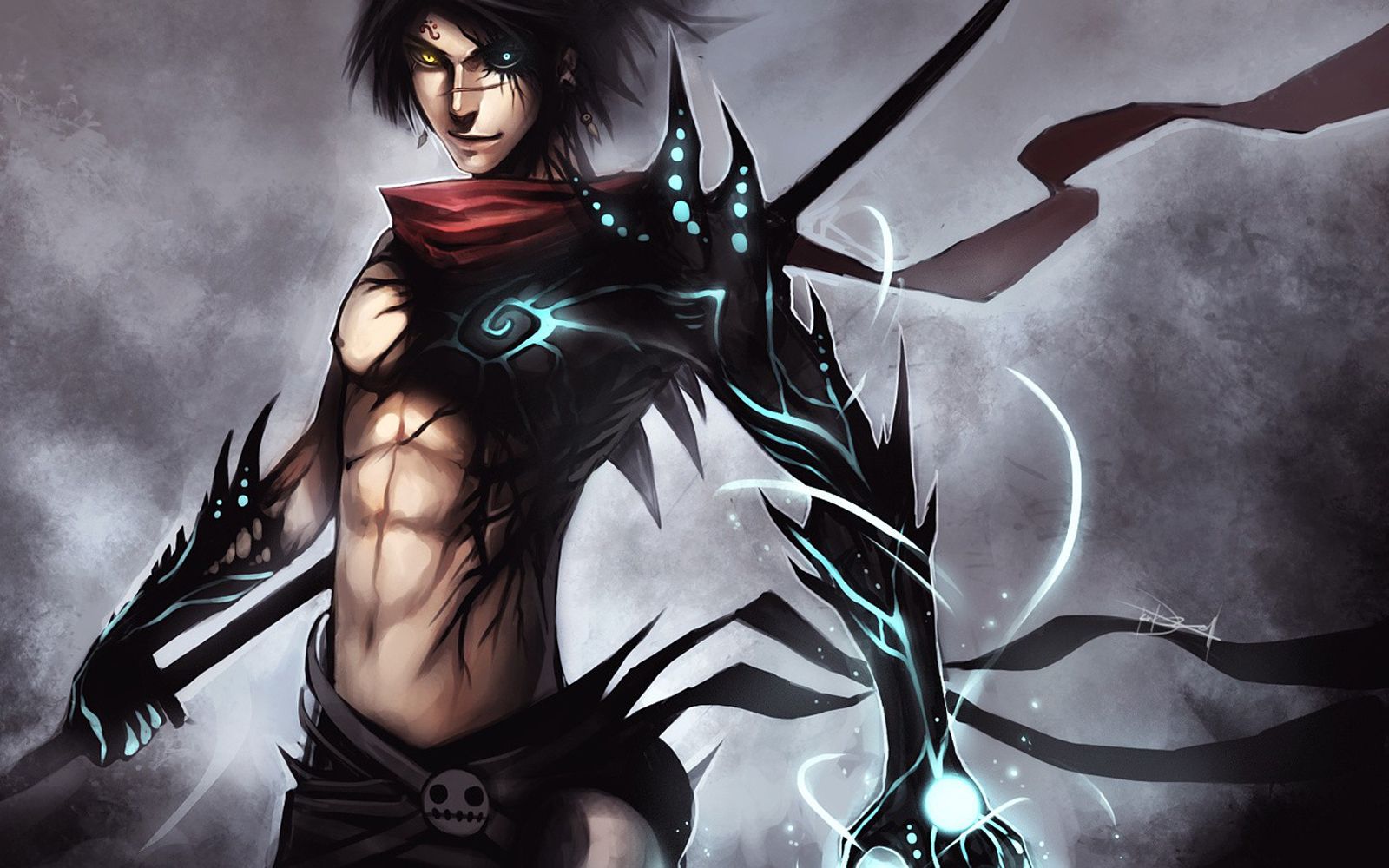 Free download Anime Male Warrior Weapon Scar d56 IVY Wallpapers.