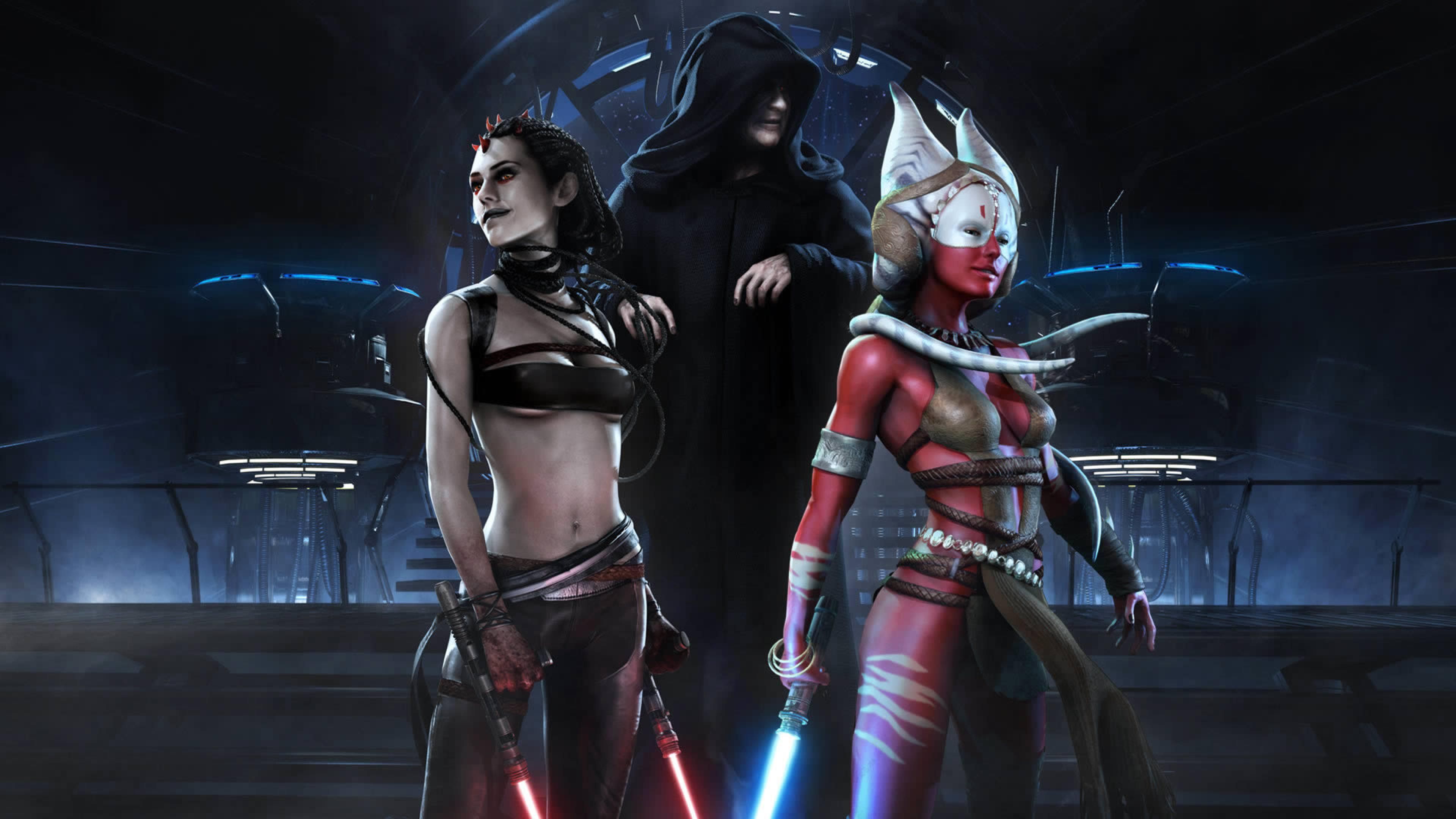 Star Wars The Force Unleashed Games Lightsabers Girls Wallpaper