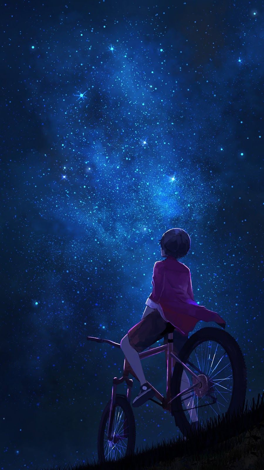 Anime Starry Sky Wallpapers Wallpaper Cave Vrogue Co