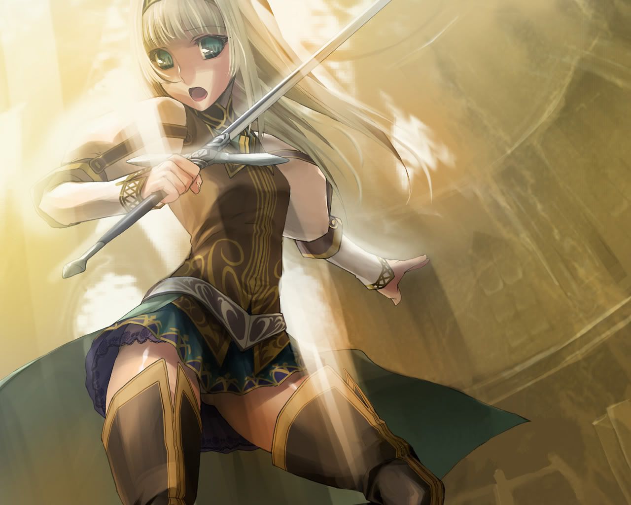 Anime Girl Warrior Wallpaper